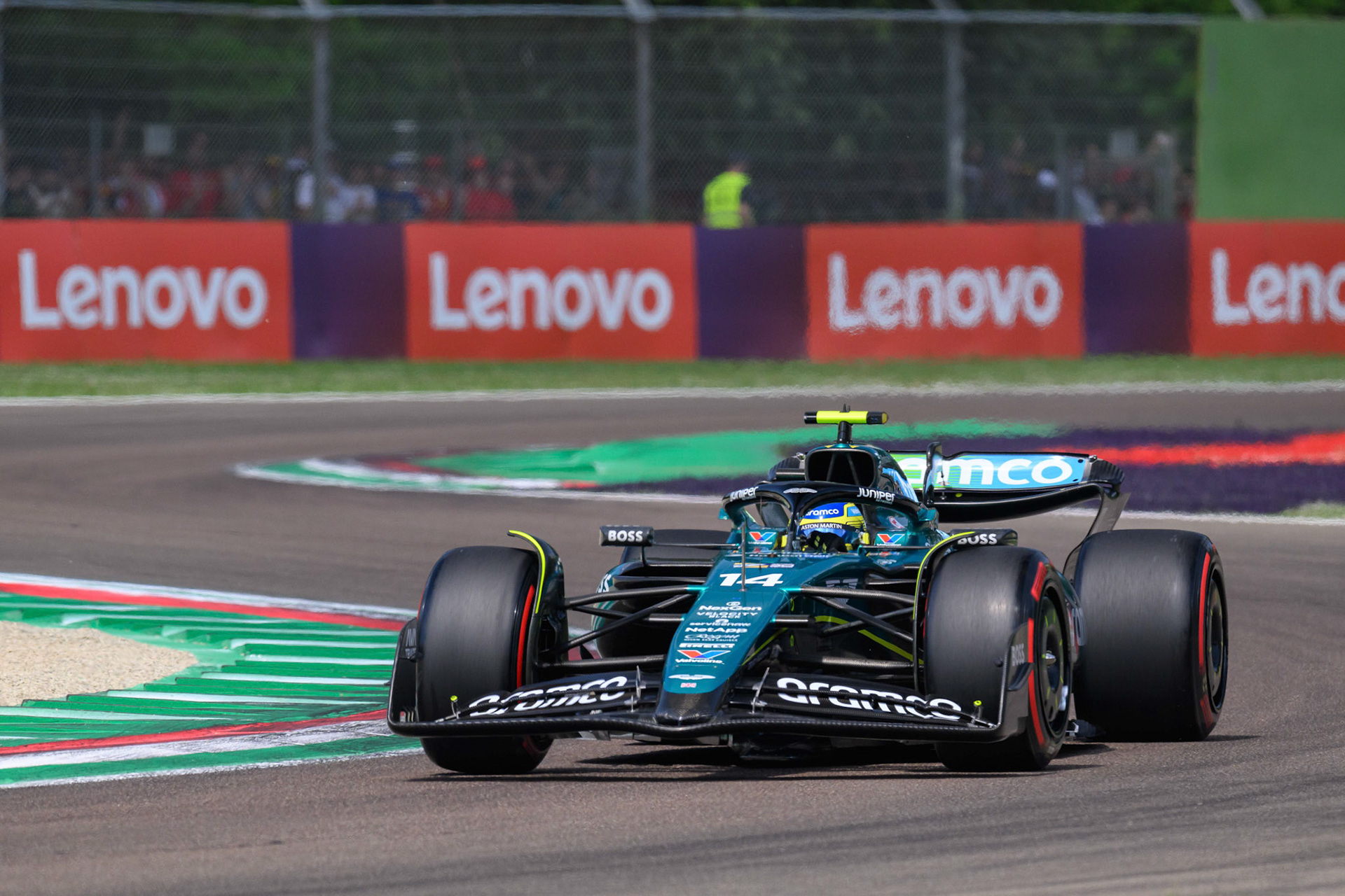 Fernando Alonso #14, Aston Martin Aramco F1 Team; F1 GP Imola / Italien Sonntag, 19.05.2024