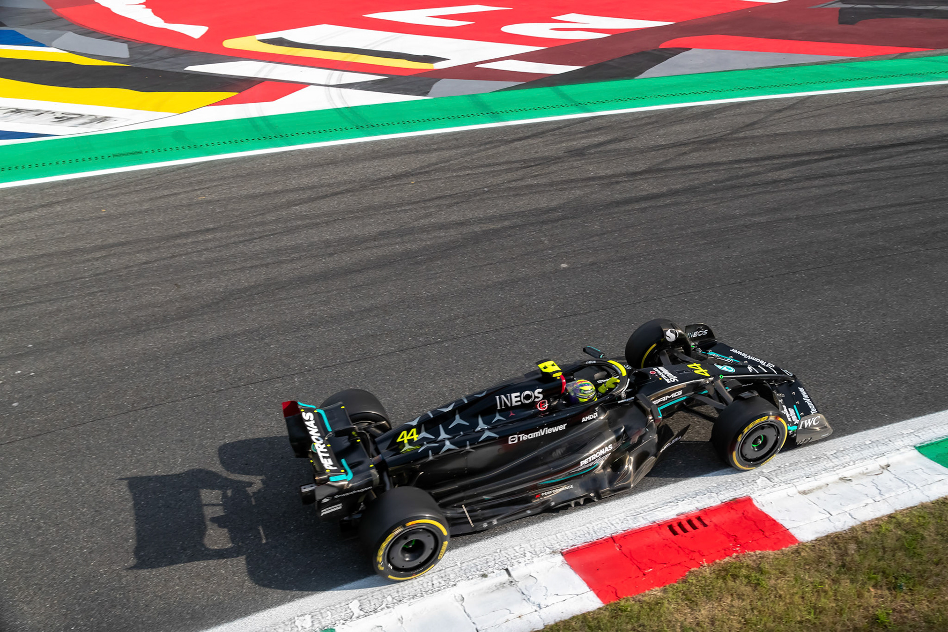 Lewis Hamilton (GBR) Mercedes AMG F1 Team; Formel 1 GP Italien / Monza. Freitag, 01.09.2023
