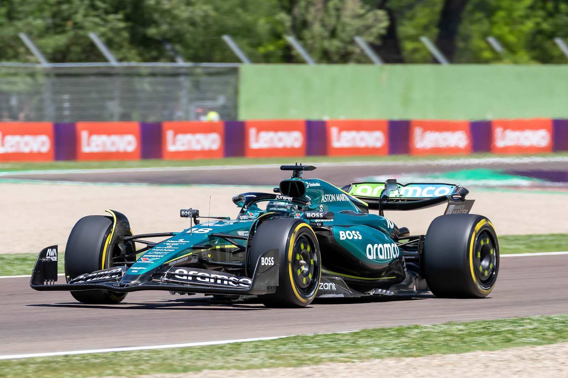 Lance Stroll #18, Aston Martin Aramco F1 Team; F1 GP Imola / Italien Freitag, 17.05.2024