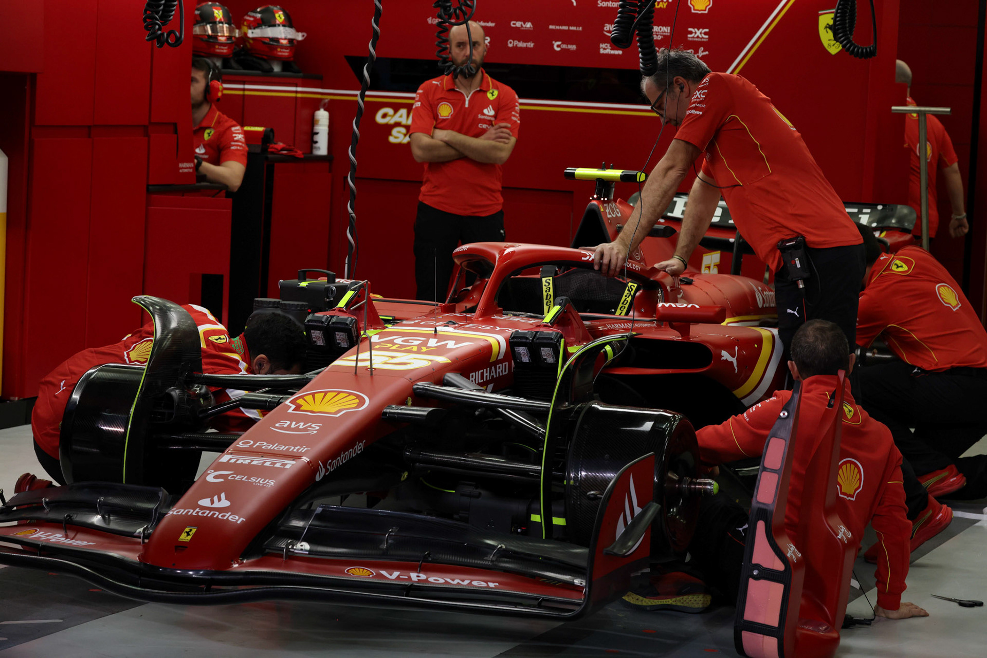 Carlos Sainz #55, Scuderia Ferrari; Formel 1 GP Bahrain. Freitag 01.03.2024