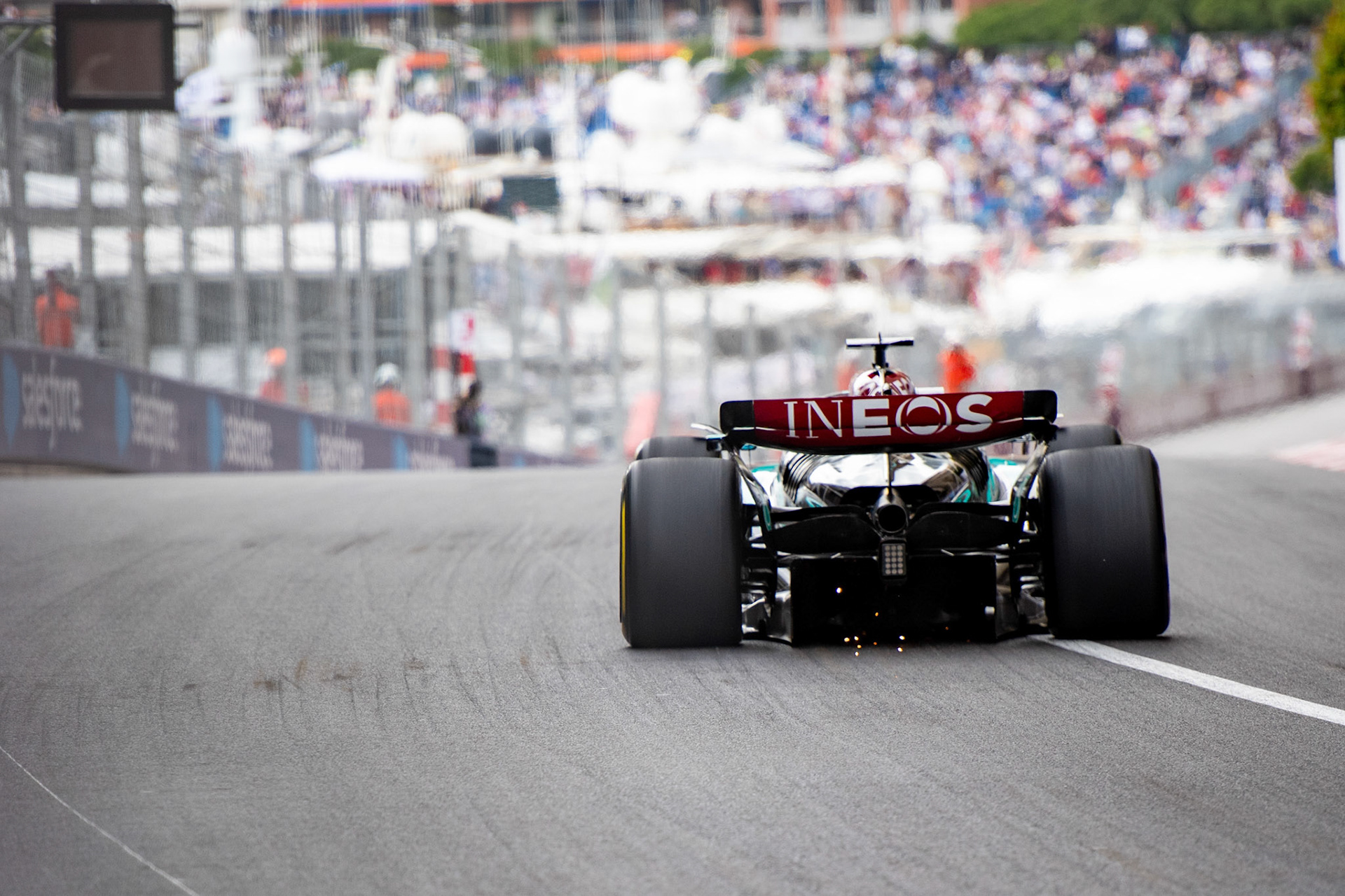 George Russell #63, Mercedes-AMG Petronas F1 Team; Formel1 GP Monaco Freitag, 24.05.2024
