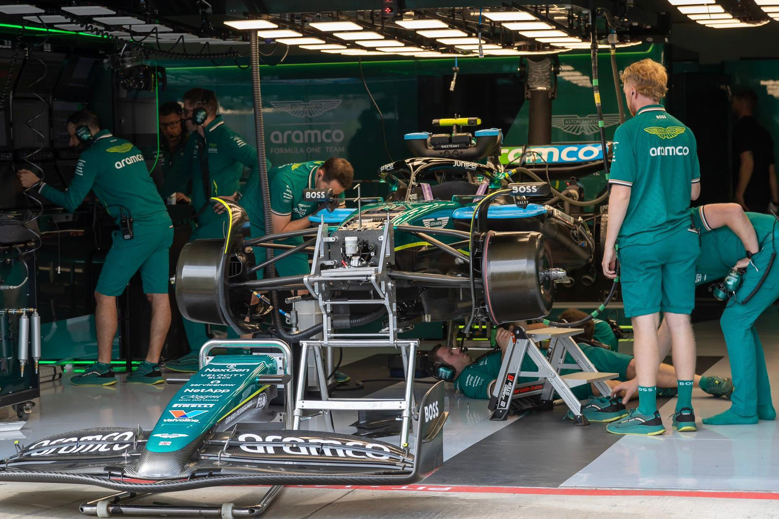 Aston Martin Aramco F1 Team; F1 GP Imola / Italien Donnerstag, 16.05.2024