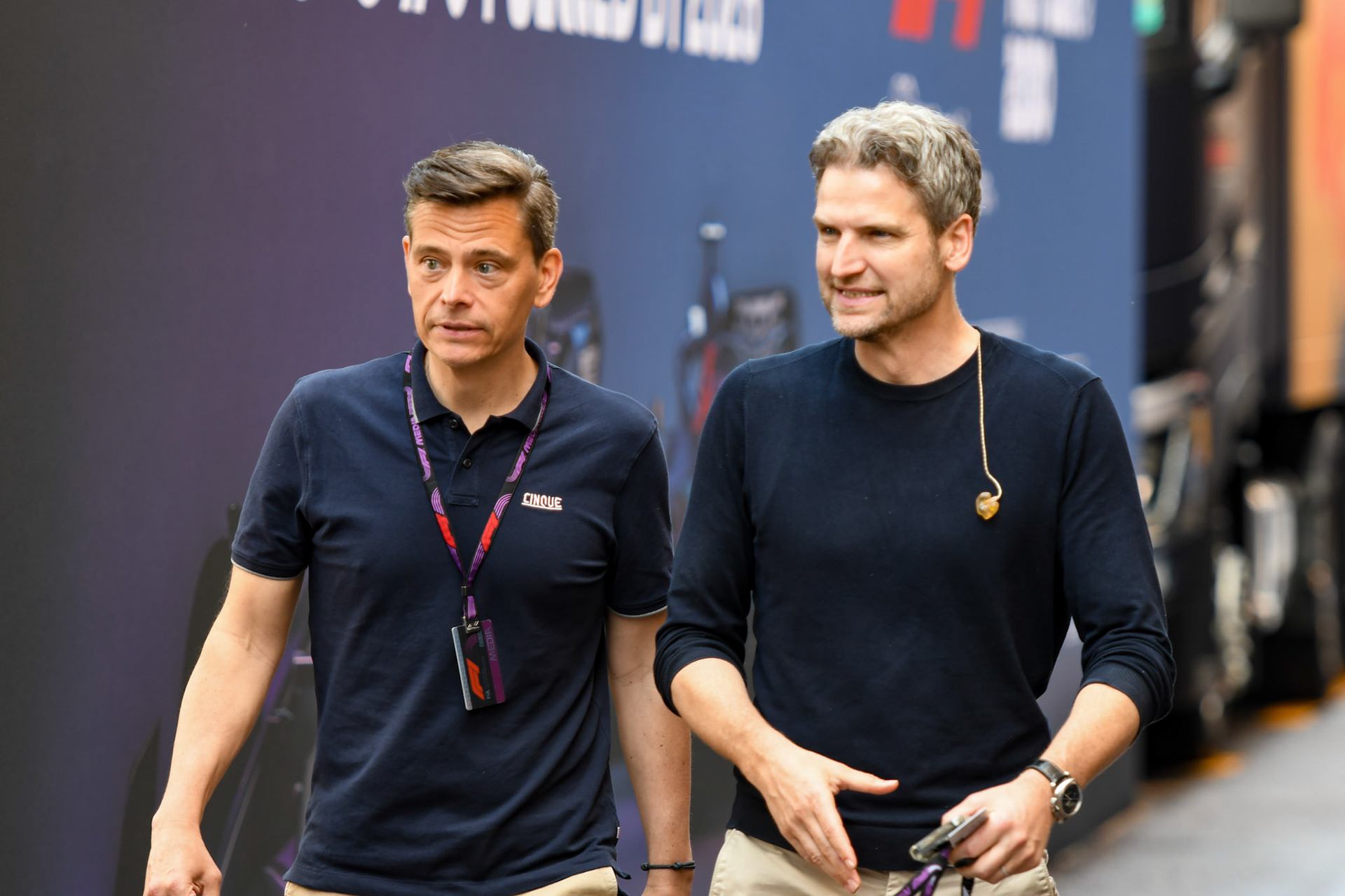 Sascha Roos und Peter Hardenacke Sky Deutschland; Formel 1 GP Monaco. Donnerstag 25.05.2023
