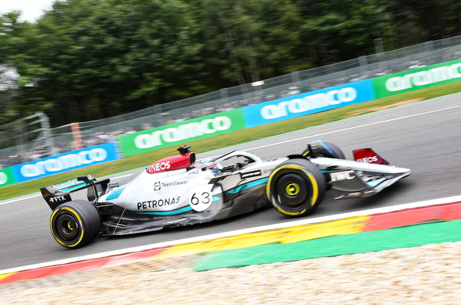 George Russell (GBR) Merceds AMG Petronas F1 Team; Formel 1 GP Belgien. Freitag, 26.08.2022