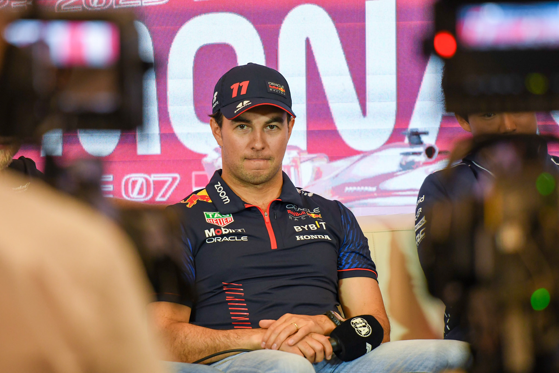 Sergio Perez (MEX) Red Bull Racing; Formel 1 GP Monaco. Donnerstag 25.05.2023
