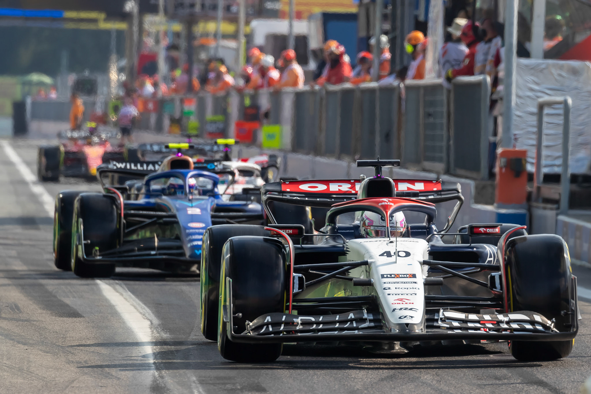 Liam Lawson, Scuderia Alpha Tauri; Formel 1 GP Italien / Monza. Samstag, 02.09.2023
