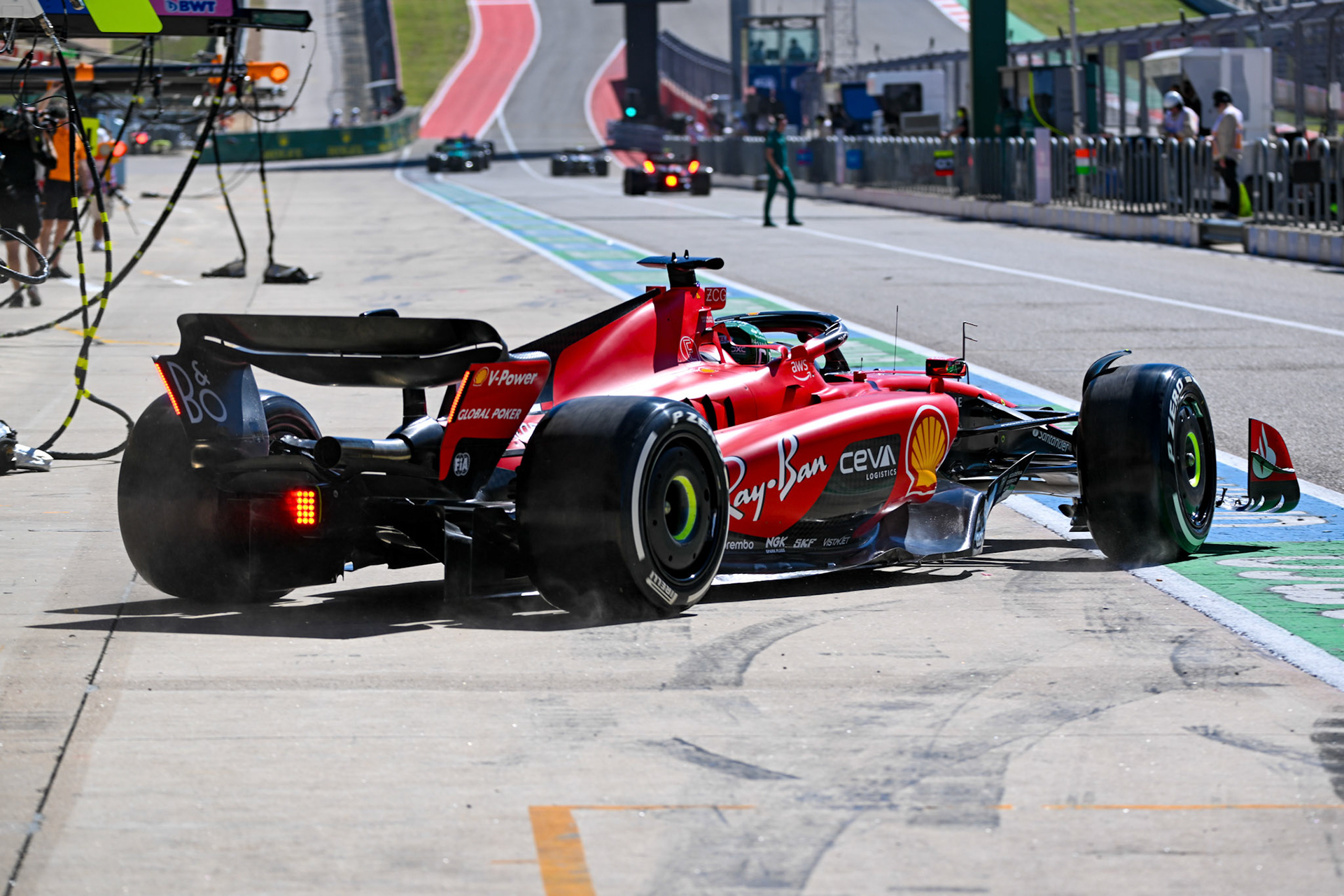 Charles Leclerc (MCO) Scuderia Ferrari;Formel 1 GP USA Austin Texas. Samstag 21.10.2023