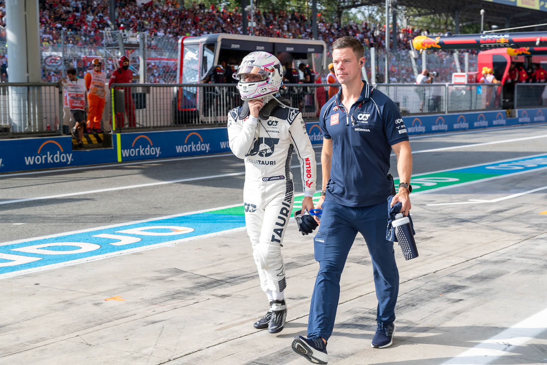 Liam Lawson, Scuderia Alpha Tauri; Formel 1 GP Italien / Monza. Samstag, 02.09.2023
