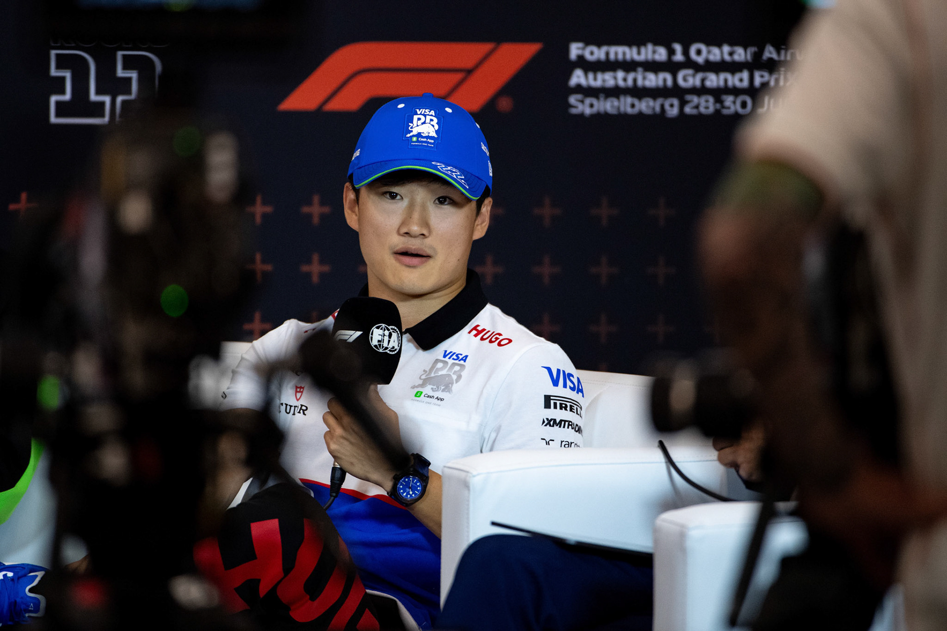 Yuki Tsunoda #22, Visa Cash App RB Formula One Team;Formel 1 GP Austria / Österreich. Donnerstag, 27.06.2024