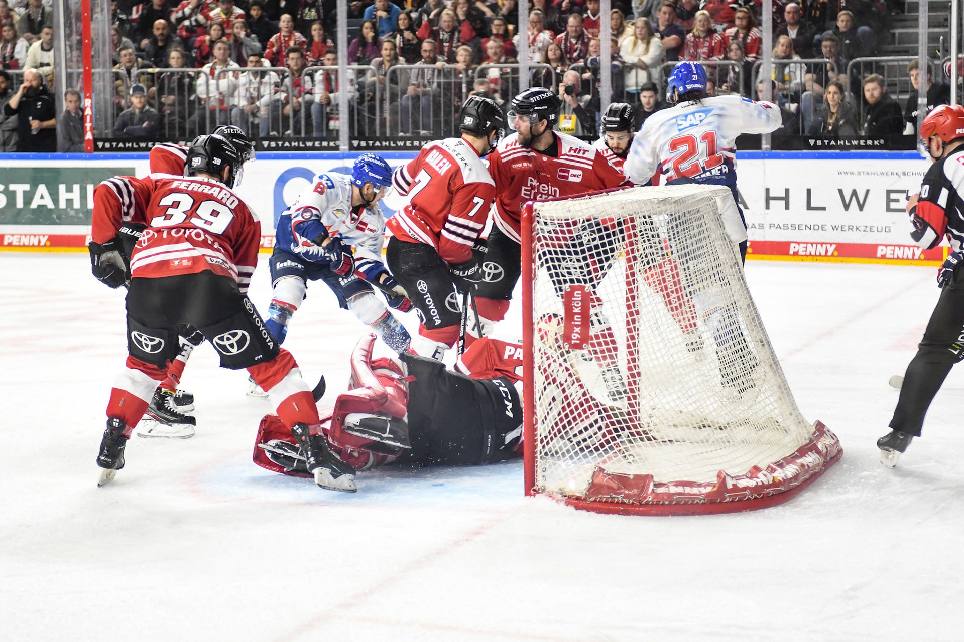 Nicholas Bailen; DEL Kölner Haie - Adler Mannheim, 17.03.2023