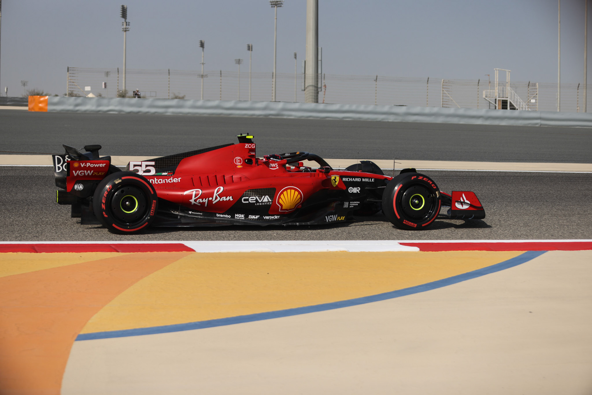 Carlos Sainz (ESP) Scuderia Ferrari; Formel 1 GP Bahrain. Samstag 04.03.2023