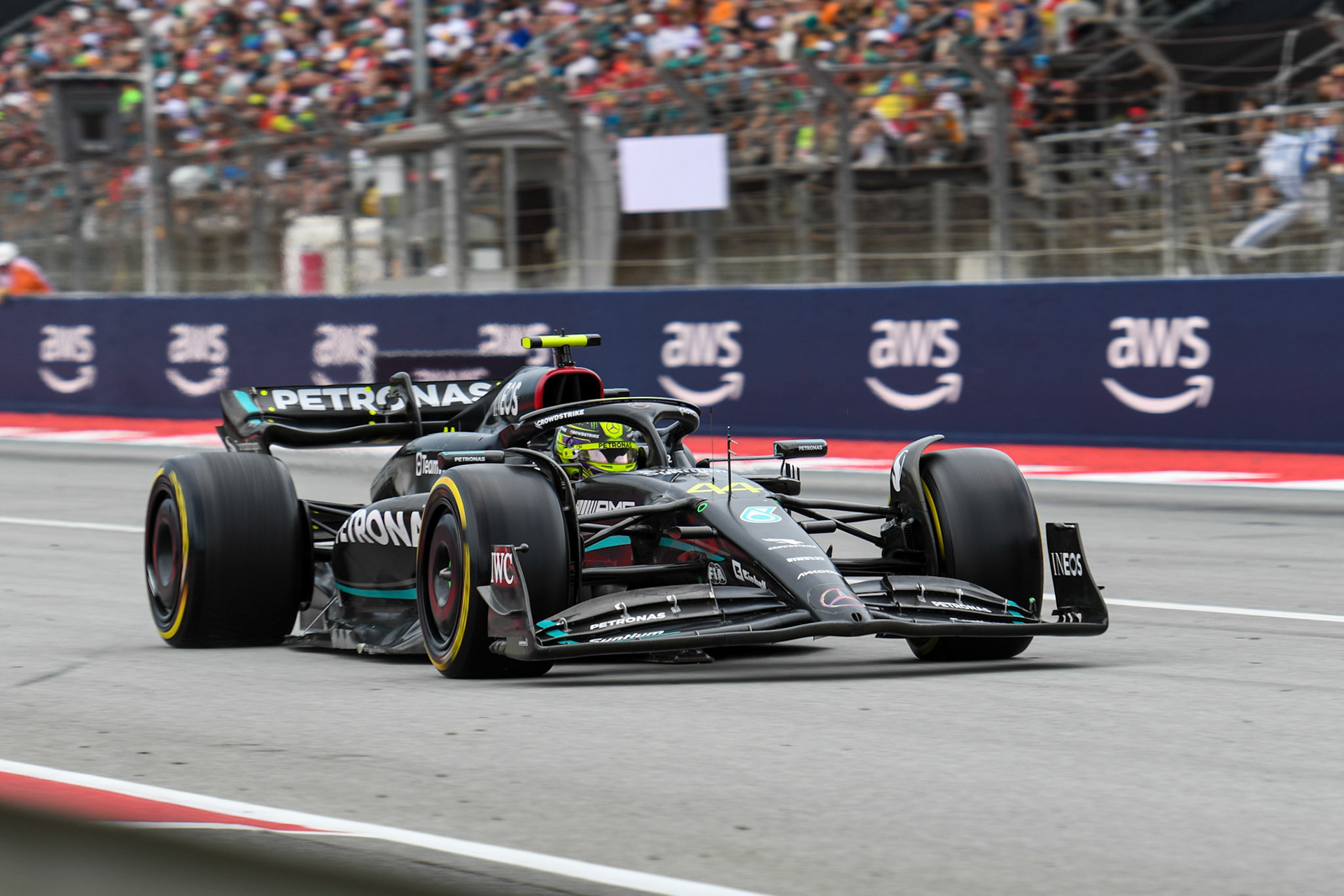 Lewis Hamilton (GBR) Mercedes AMG F1 Team; Formel 1 GP Barcelona. Sonntag 04.06.2023