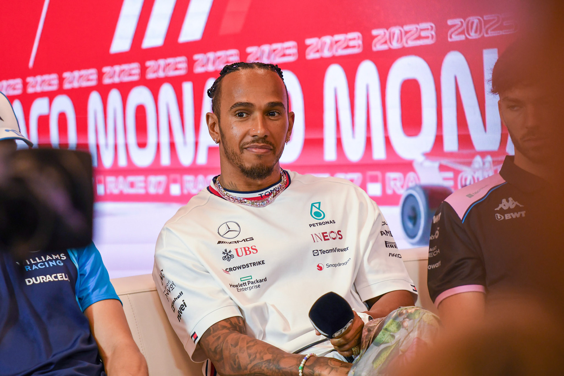 Lewis Hamilton (GBR) Mercedes AMG F1 Team; Formel 1 GP Monaco. Donnerstag 25.05.2023