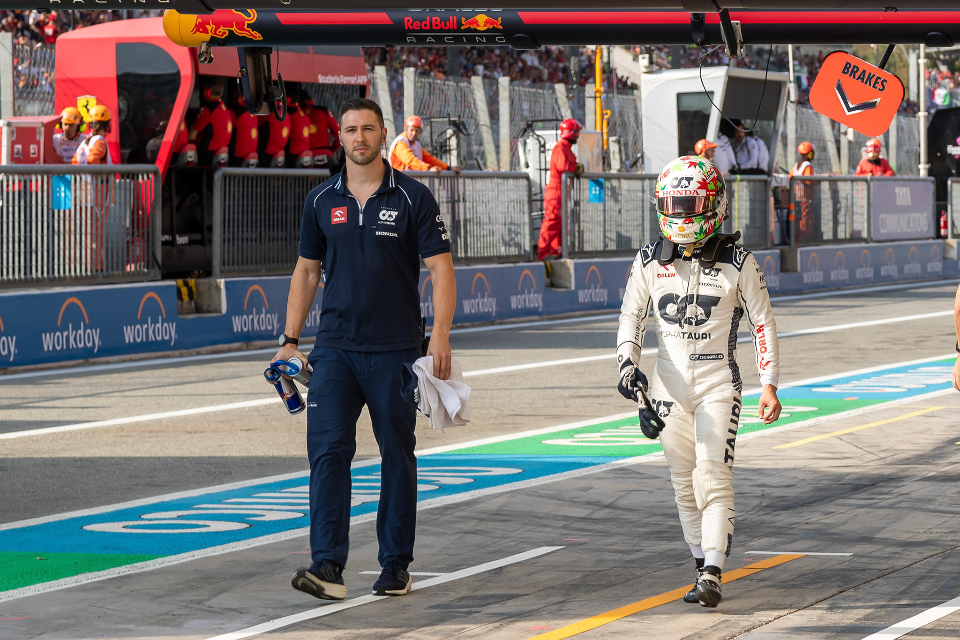 Yuki Tsunoda (JPN) Scuderia Alpha Tauri;Formel 1 GP Italien / Monza. Samstag, 02.09.2023