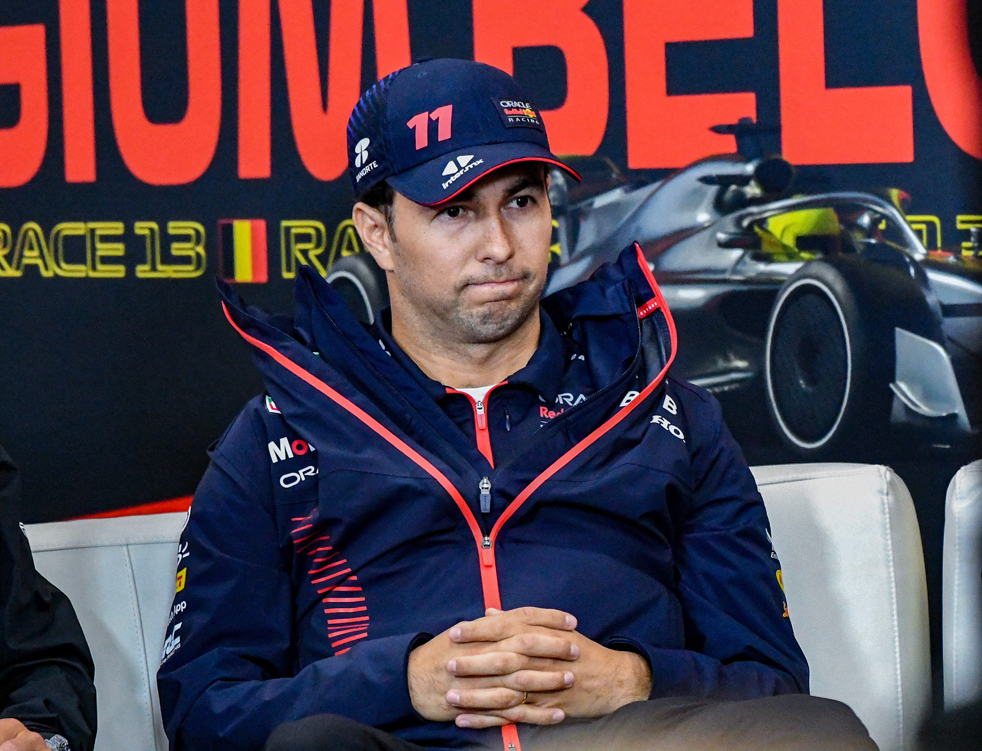 Sergio Perez (MEX) Red Bull Racing; Formel 1 GP Spa Francorchamps/ Belgien. Donnerstag, 27.07.2023