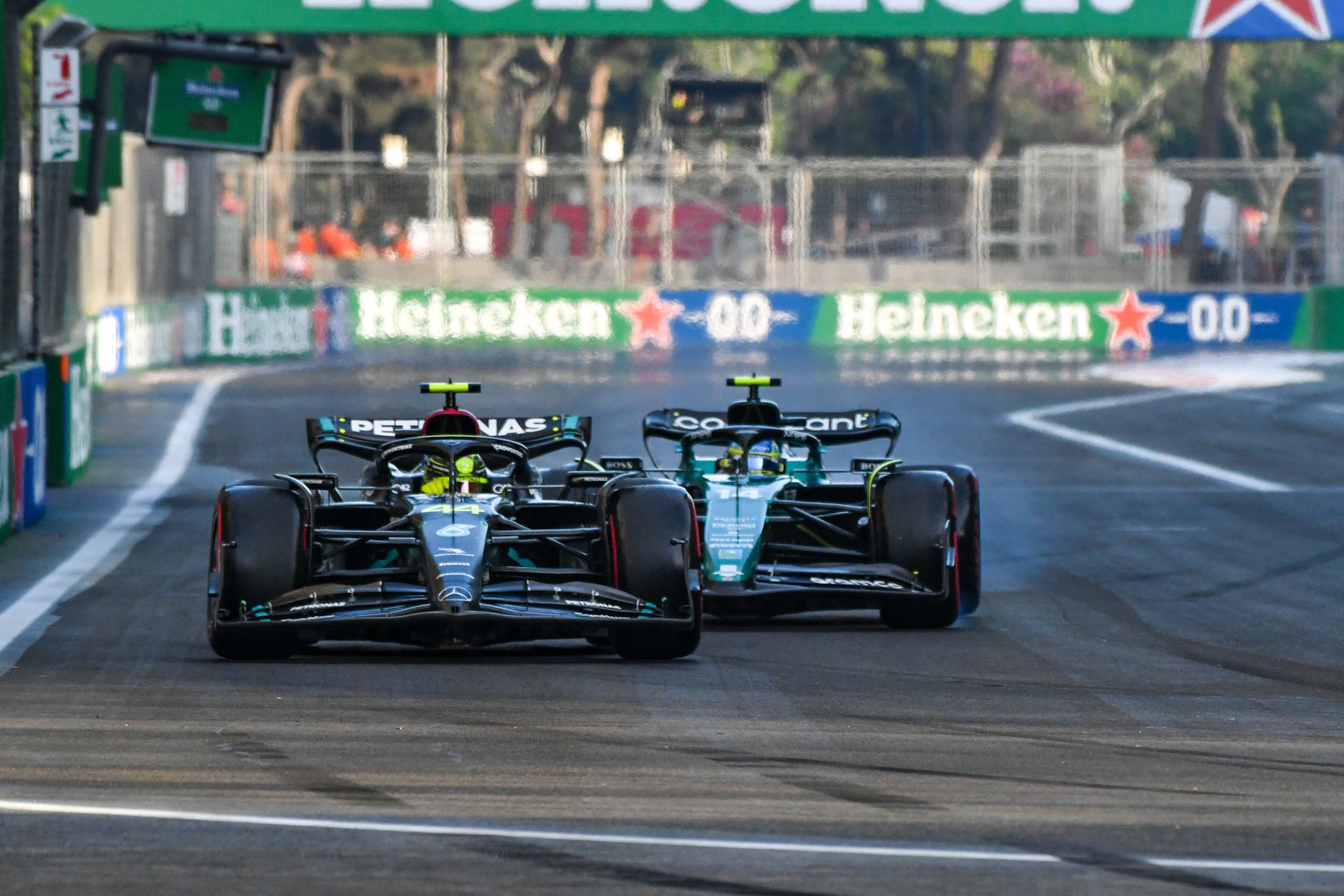 Lewis Hamilton (GBR) Mercedes AMG F1 Team; Formel 1 GP Baku Azerbaijan. Freitag 28.04.2023