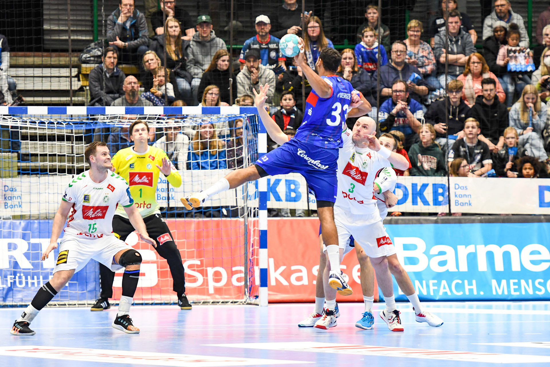 Djibril M´Bengue; Handball Bundesliga; BHC 06 - GWD Minden 02.03.2023
