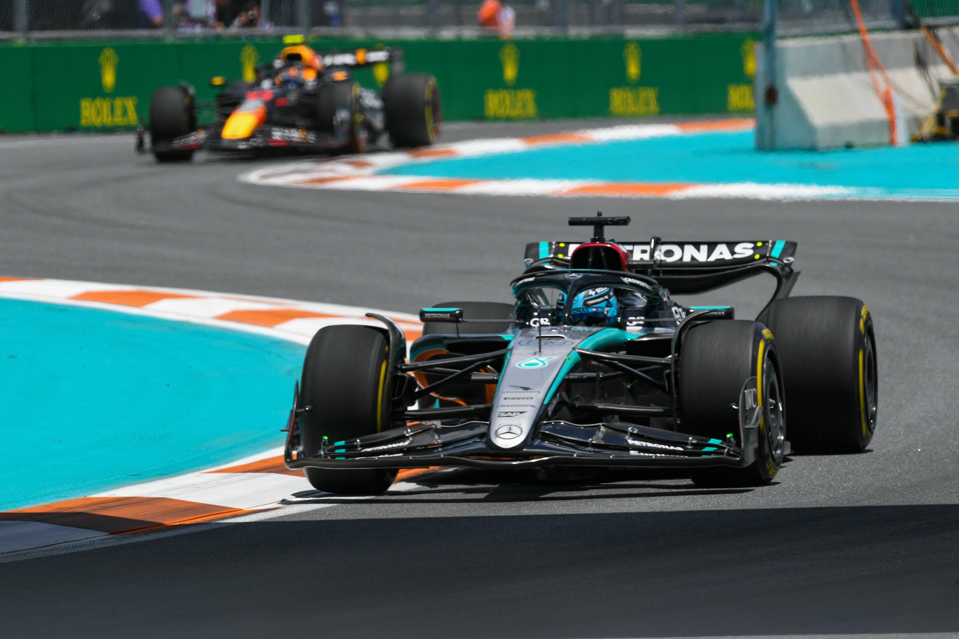 George Russell #63, Mercedes-AMG Petronas F1 Team; Formel 1 GP Miami / USA. 04.05.2024