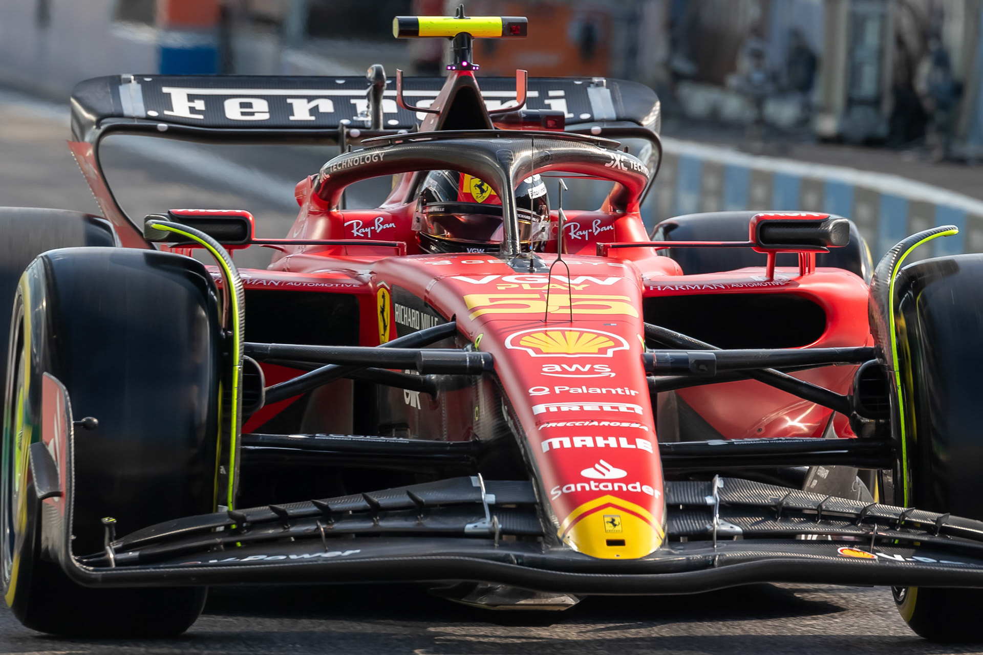 Carlos Sainz (ESP) Scuderia Ferrari; Formel 1 GP Italien / Monza. Samstag, 02.09.2023