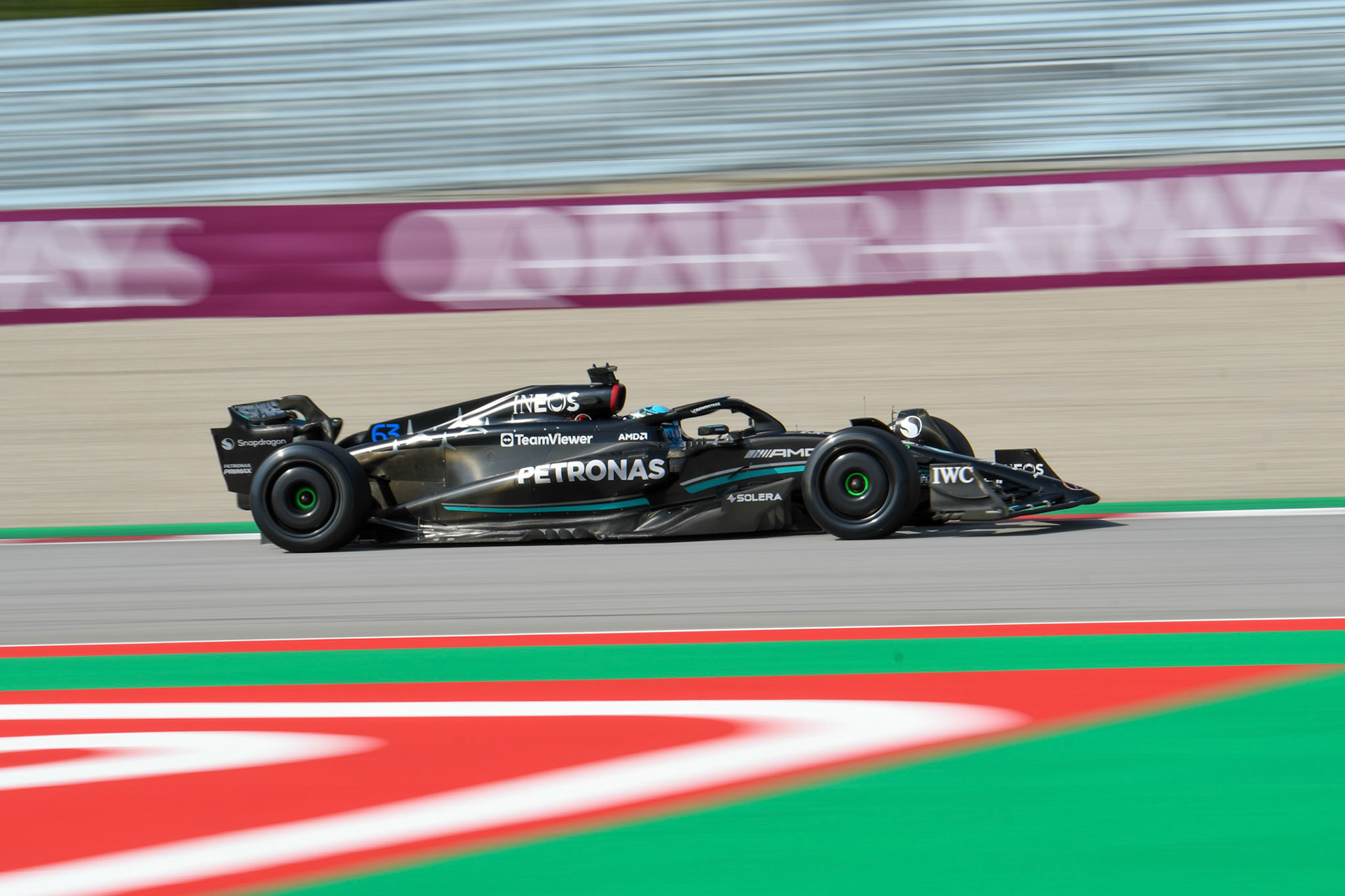George Russell (GBR) Mercedes AMG F1 Team; Formel 1 GP Barcelona. Freitag 02.06.2023