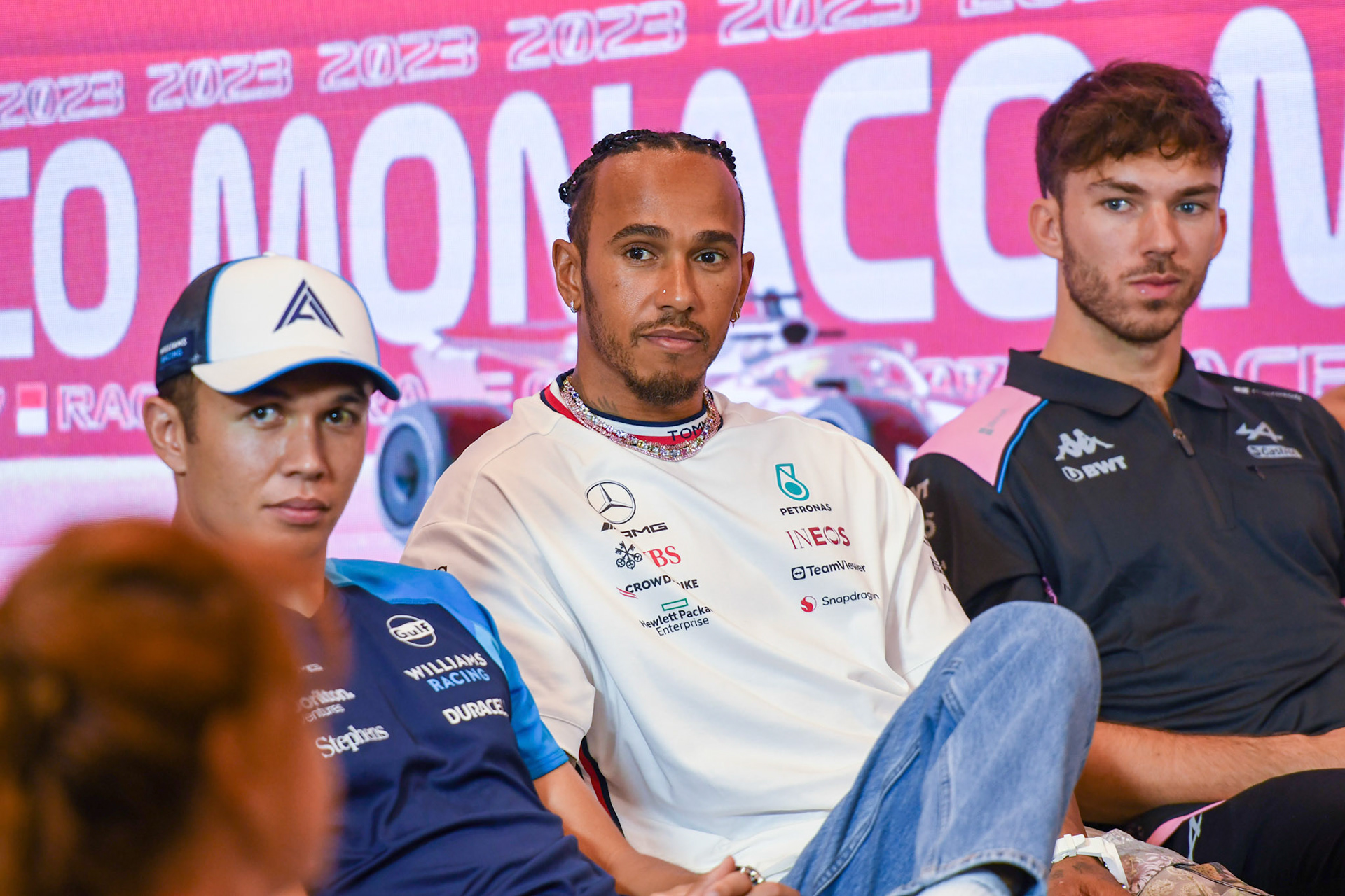 Lewis Hamilton (GBR) Mercedes AMG F1 Team; Formel 1 GP Monaco. Donnerstag 25.05.2023