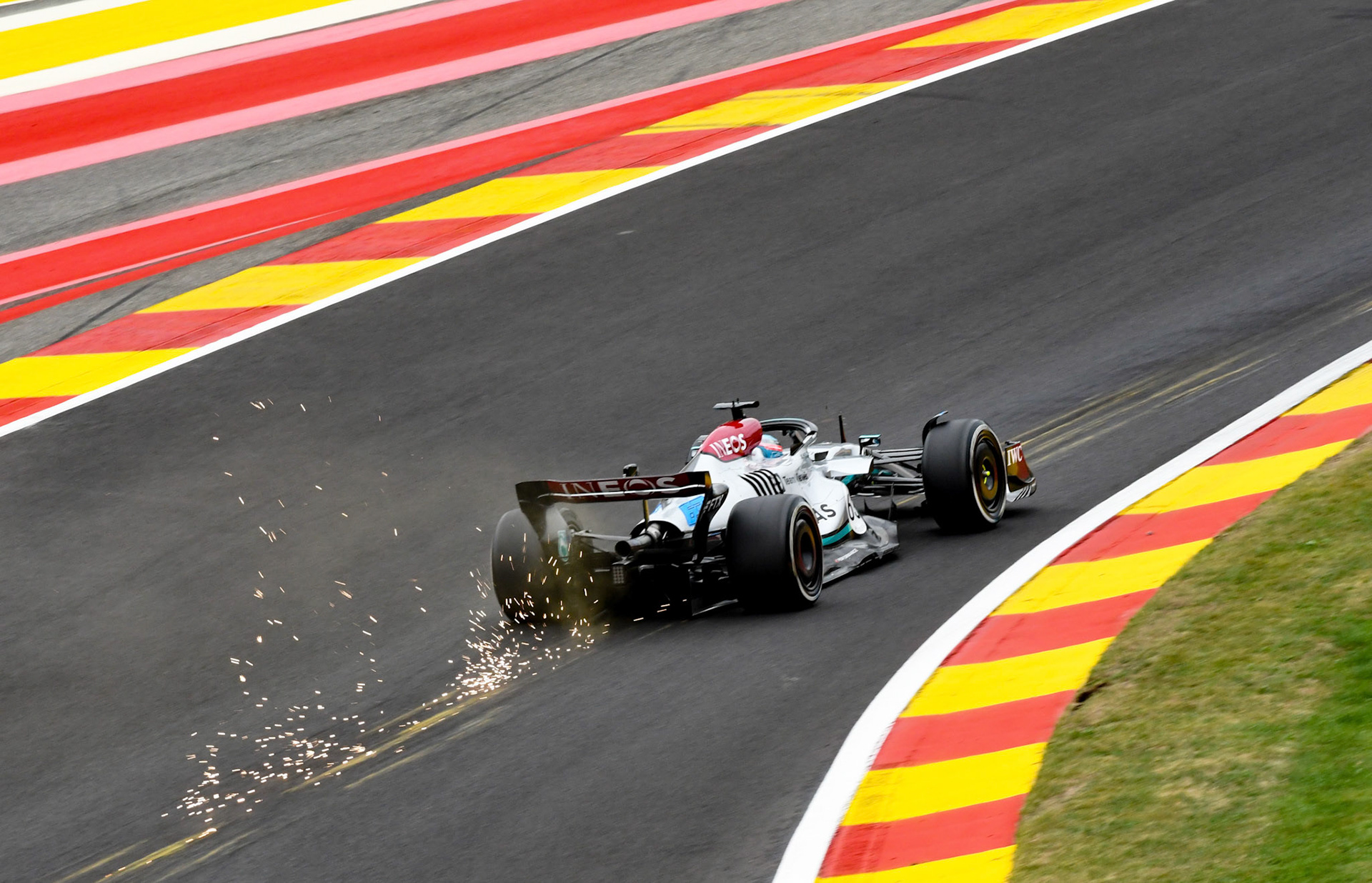 George Russell (GBR) Merceds AMG Petronas F1 Team; Formel 1 GP Belgien. Freitag, 26.08.2022