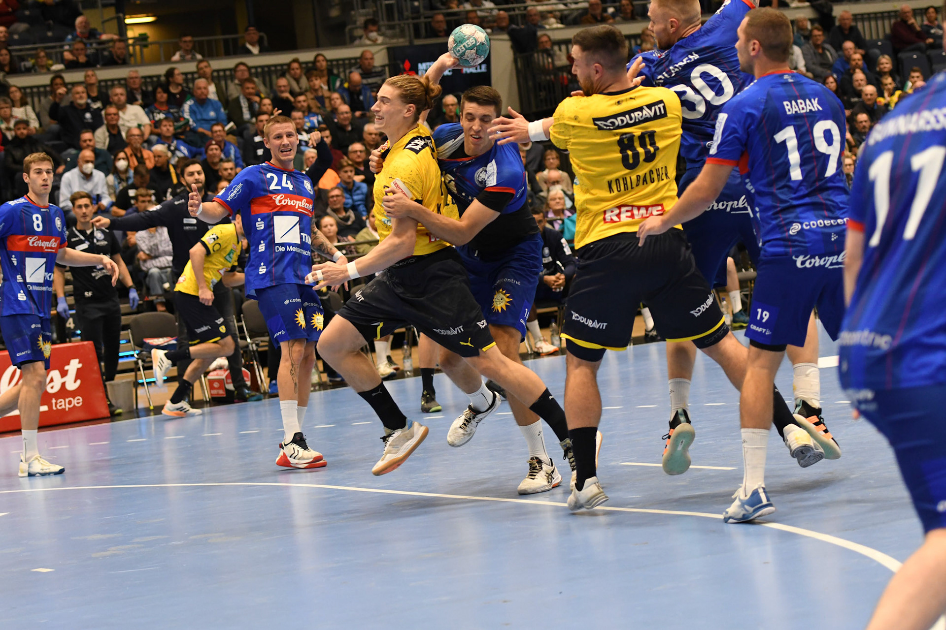Jannik Kohlbacher #80; Handball Bundesliga; BHC 06 - Rhein Neckar Loewen 29.09.2022