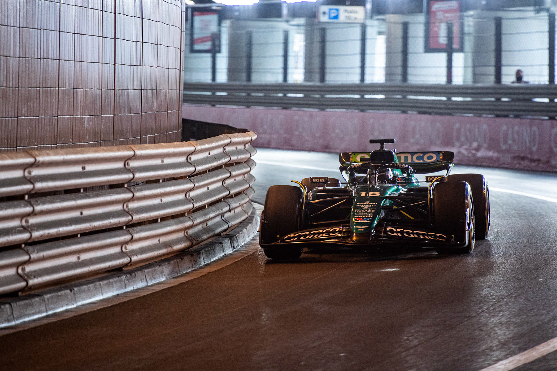 Lance Stroll #18, Aston Martin Aramco F1 Team; Formel1 GP Monaco Freitag, 24.05.2024