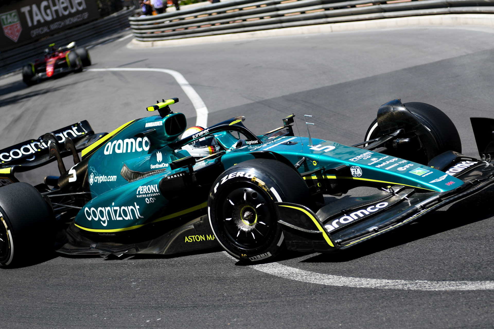 Sebastian Vettel (Ger) Aston Martin Cognizant Formula One Team; Formel 1 Monaco am 27.05.2022
