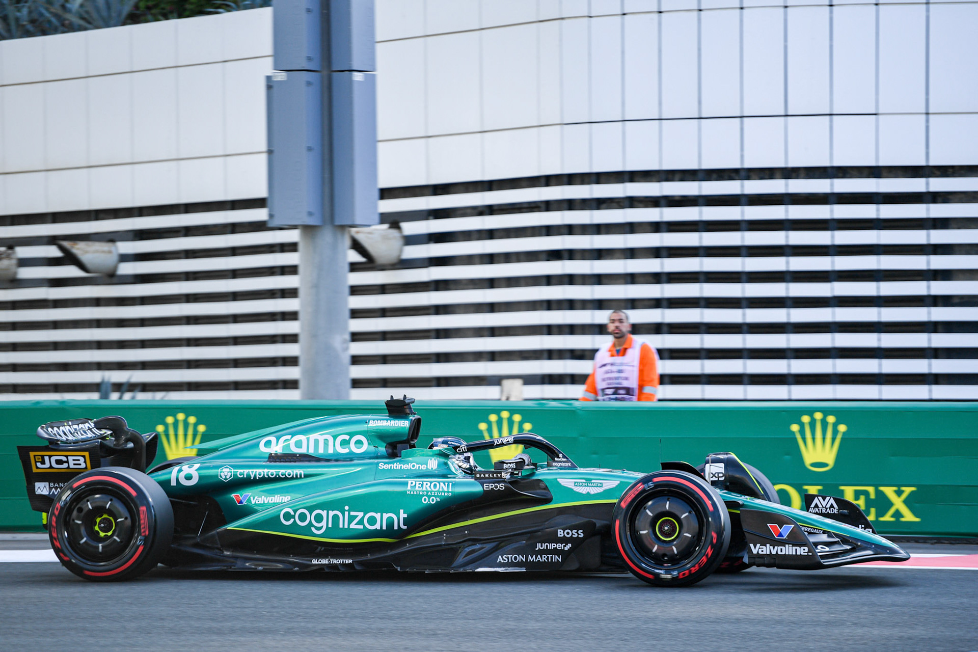 Lance Stroll (CAN) Aston Martin Formula One Team; Formel 1 GP Abu Dhabi. Samstag 25.11.2023