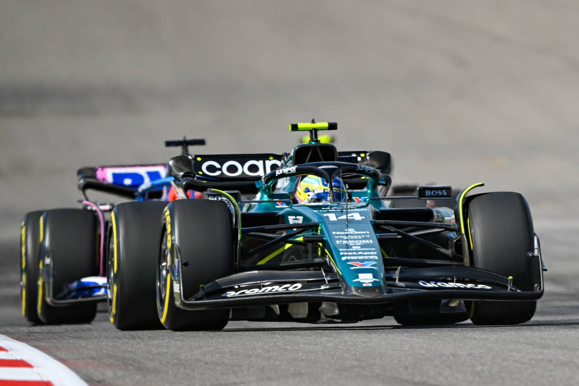Fernando Alonso (ESP) Aston Martin Formula One Team; Formel 1 GP USA Austin Texas. Sonntag 22.10.2023