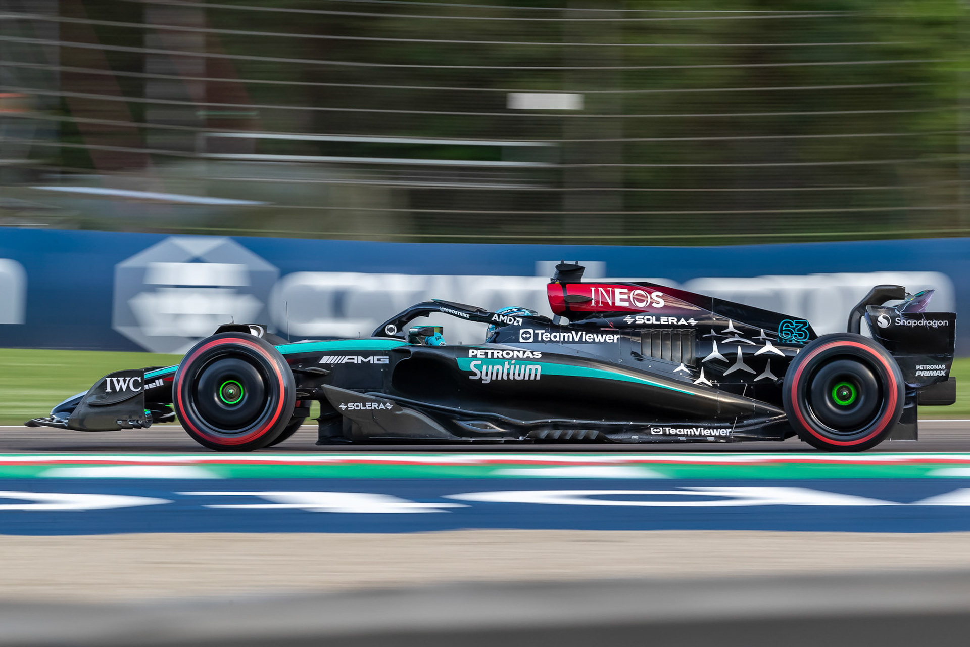 George Russell #63, Mercedes-AMG Petronas F1 Team; F1 GP Imola / Italien Freitag, 17.05.2024