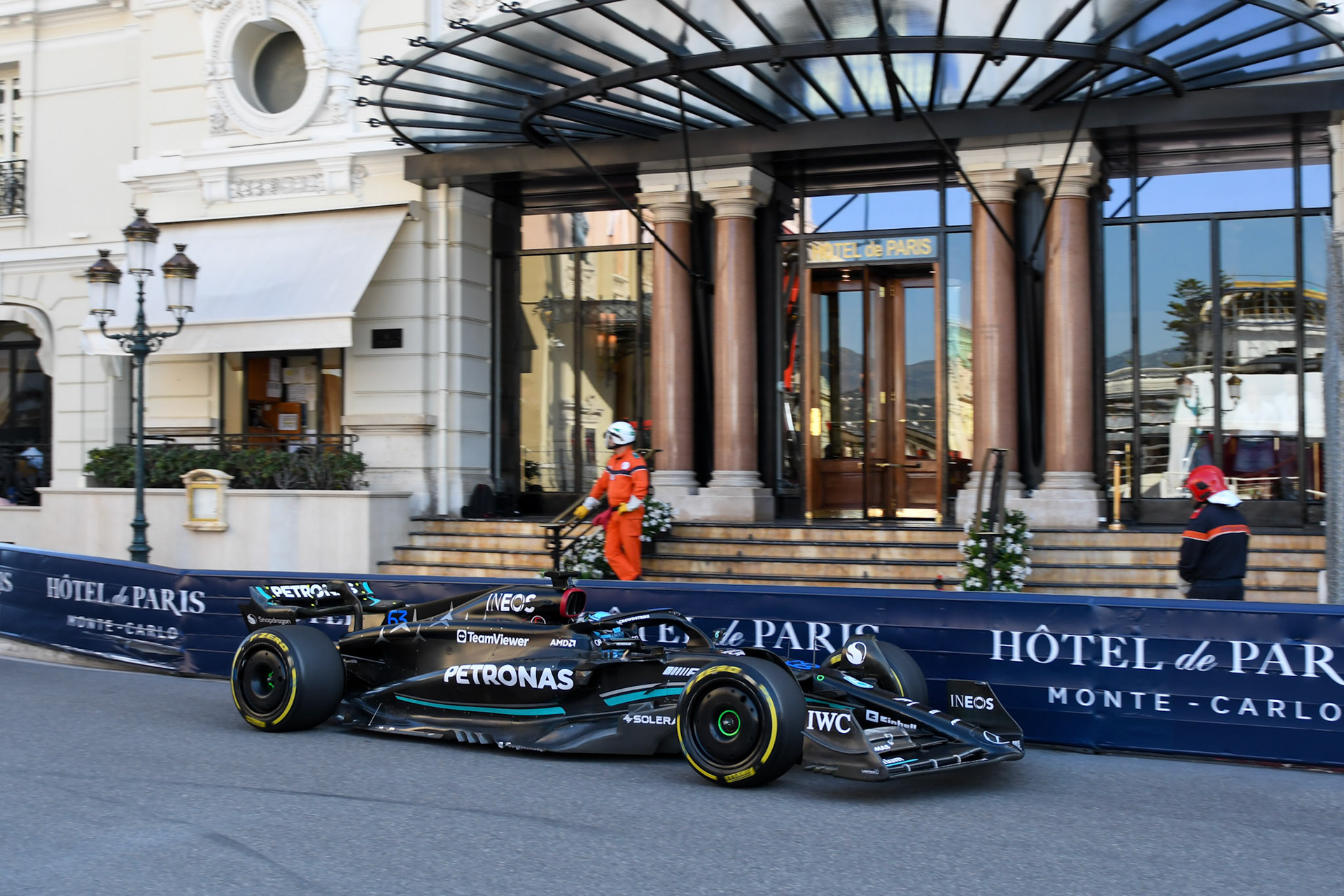 George Russell (GBR) Mercedes AMG F1 Team; Formel 1 GP Monaco. Freitag 26.05.2023