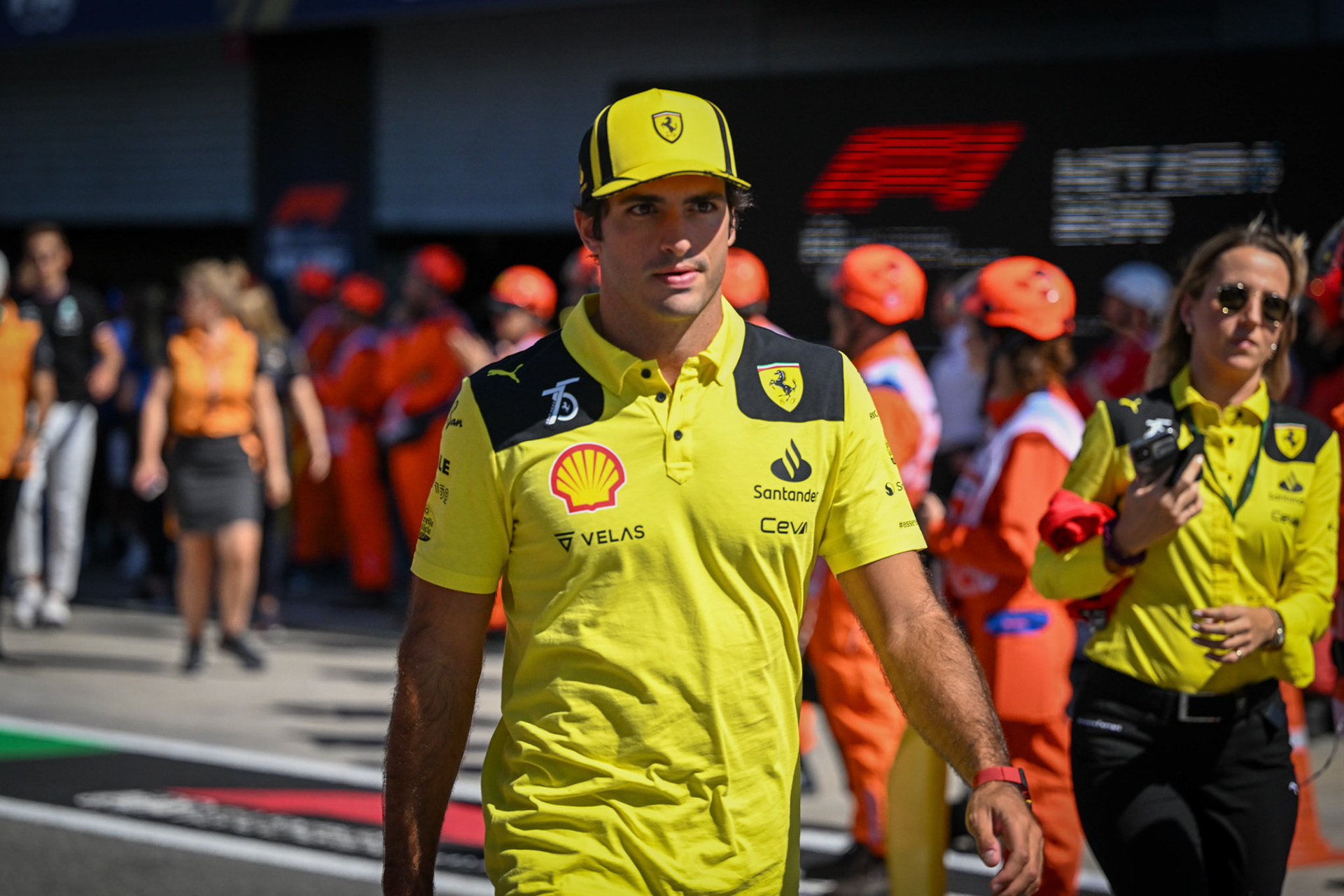Carlos Sainz (ESP) Scuderia Ferrari; Formel 1 GP Italien Monza, Sonntag, 11.09.2022