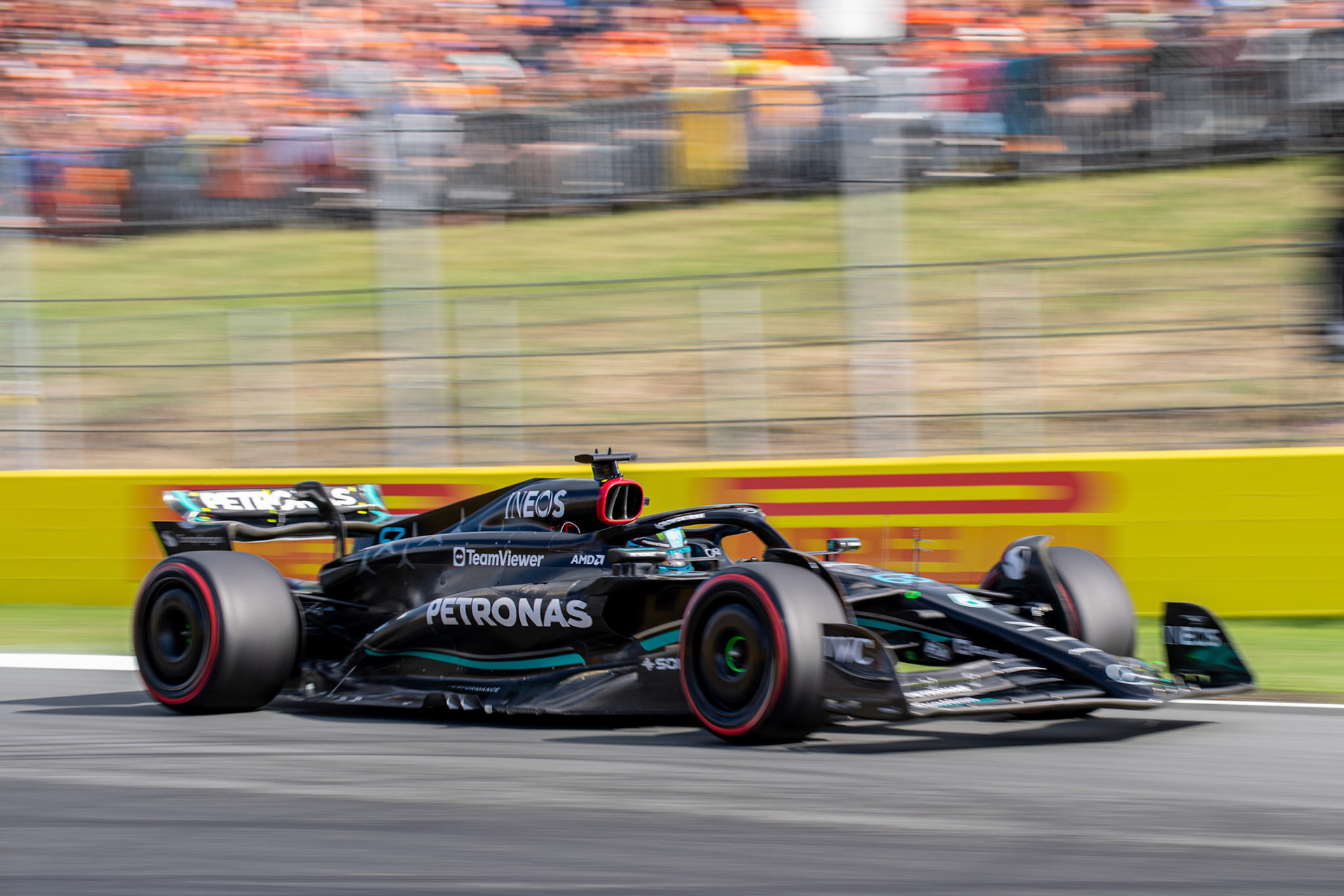 George Russell (GBR) Mercedes AMG F1 Team; Formel 1 GP Holland / Zandvoort. Samstag, 26.08.2023
