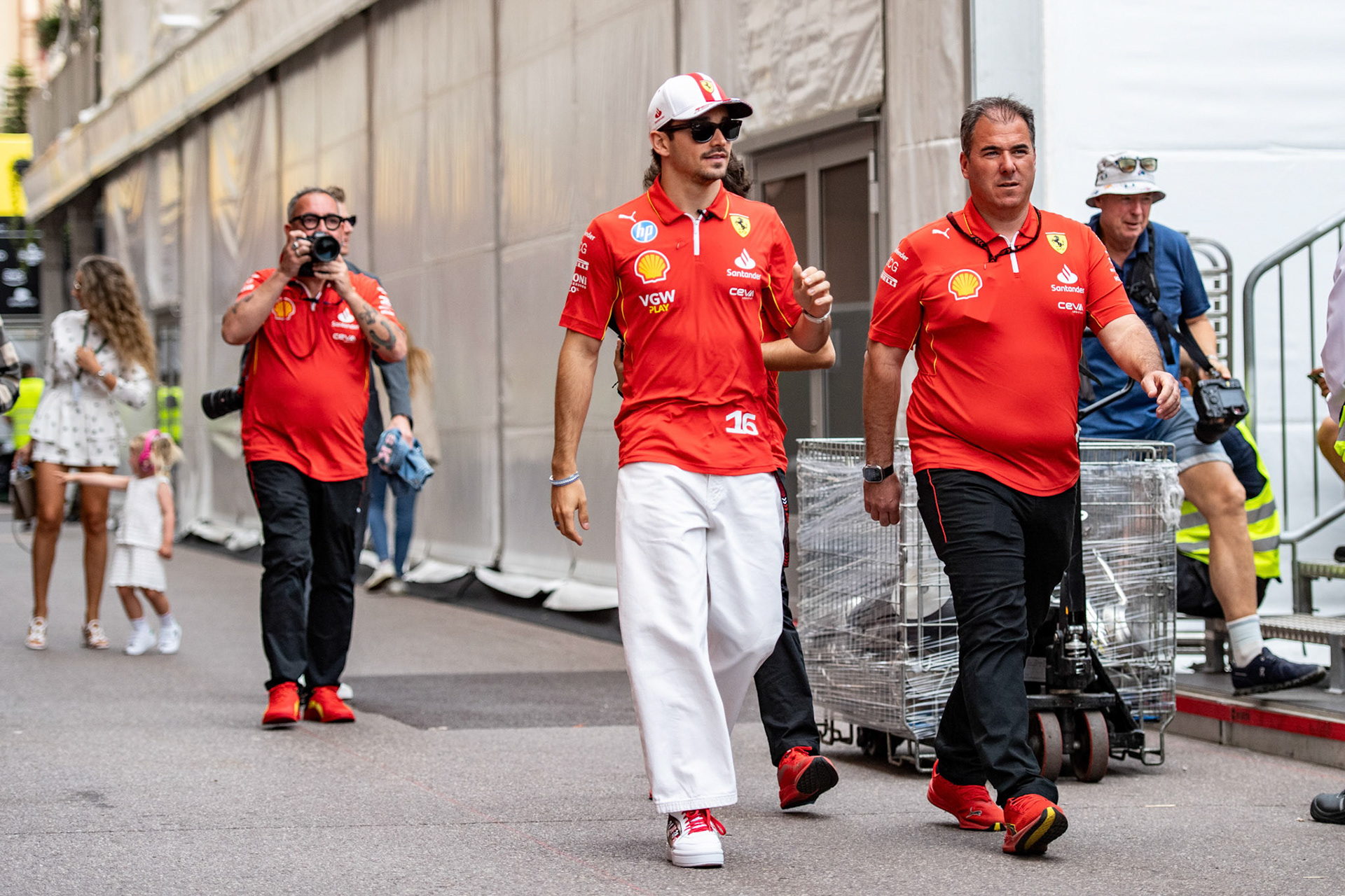 Charles Leclerc #16, Scuderia Ferrari; Formel1 GP Monaco Donnerstag, 23.05.2024