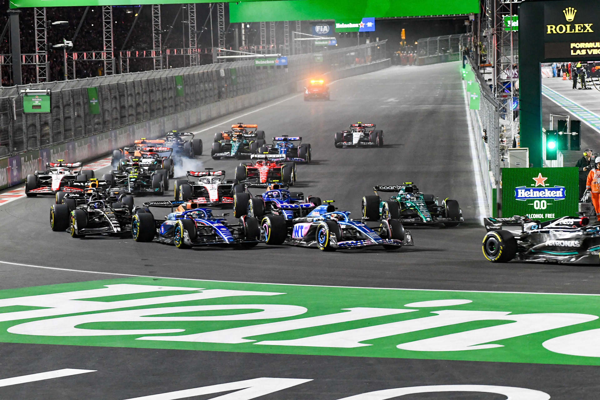 Rennstart; Formel 1 GP USA Las Vegas. Sonntag 19.11.2023