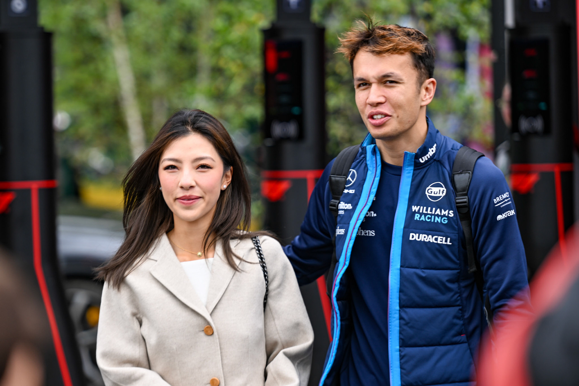 Alexander Albon (THA) Williams Racing und Freundin Lily Muni;Formel 1 GP Spa Francorchamps/ Belgien. Samstag, 29.07.2023