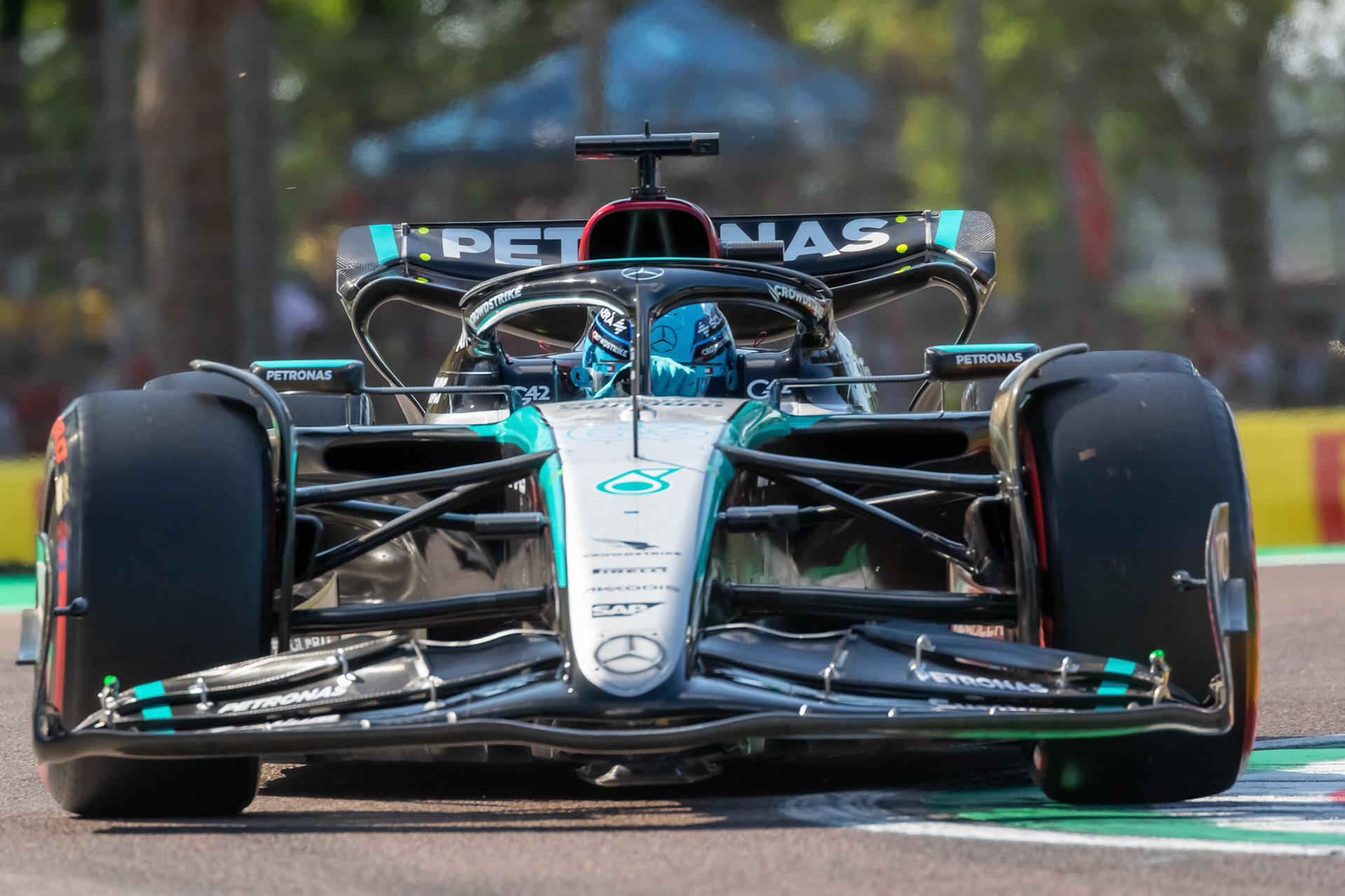 George Russell #63, Mercedes-AMG Petronas F1 Team; F1 GP Imola / Italien Samstag, 18.05.2024