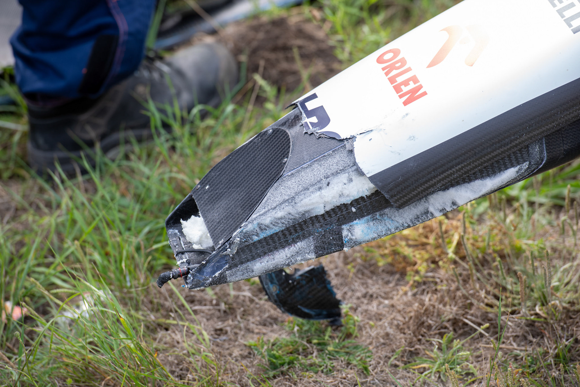 Unfall zwischen Daniel Ricciardo und Oscar Piastri in FP2; Formel 1 GP Holland / Zandvoort. Freitag, 25.08.2023