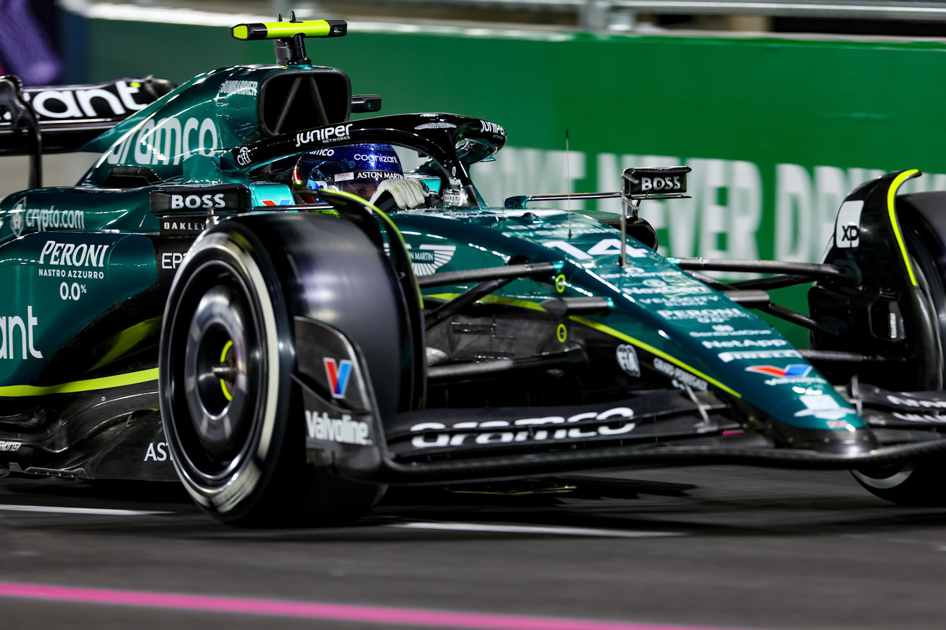 Fernando Alonso (ESP) Aston Martin Formula One Team; Formel 1 GP USA Las Vegas. Sonntag 19.11.2023