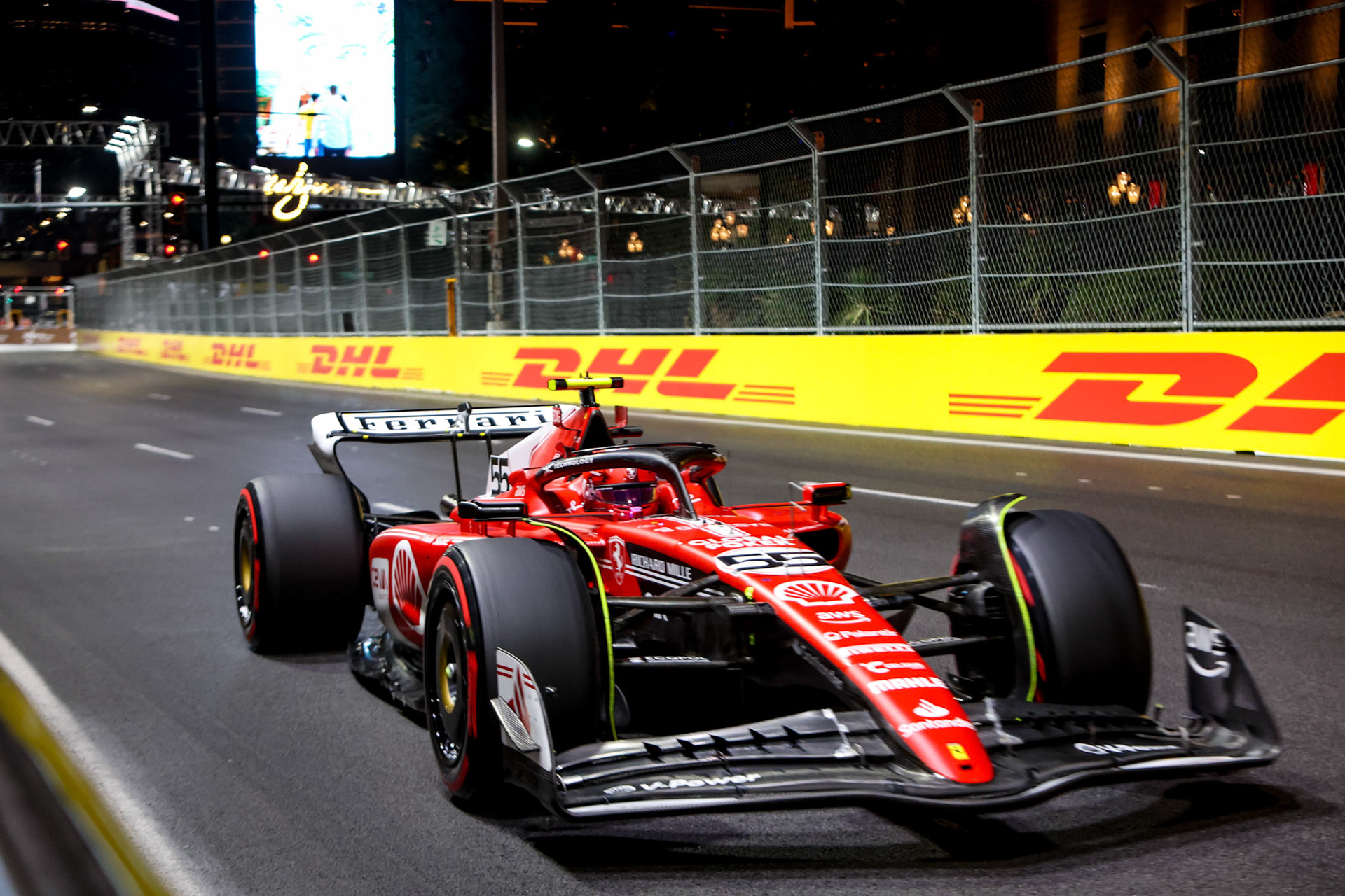 Carlos Sainz (ESP) Scuderia Ferrari; Formel 1 GP USA Las Vegas. Samstag 18.11.2023
