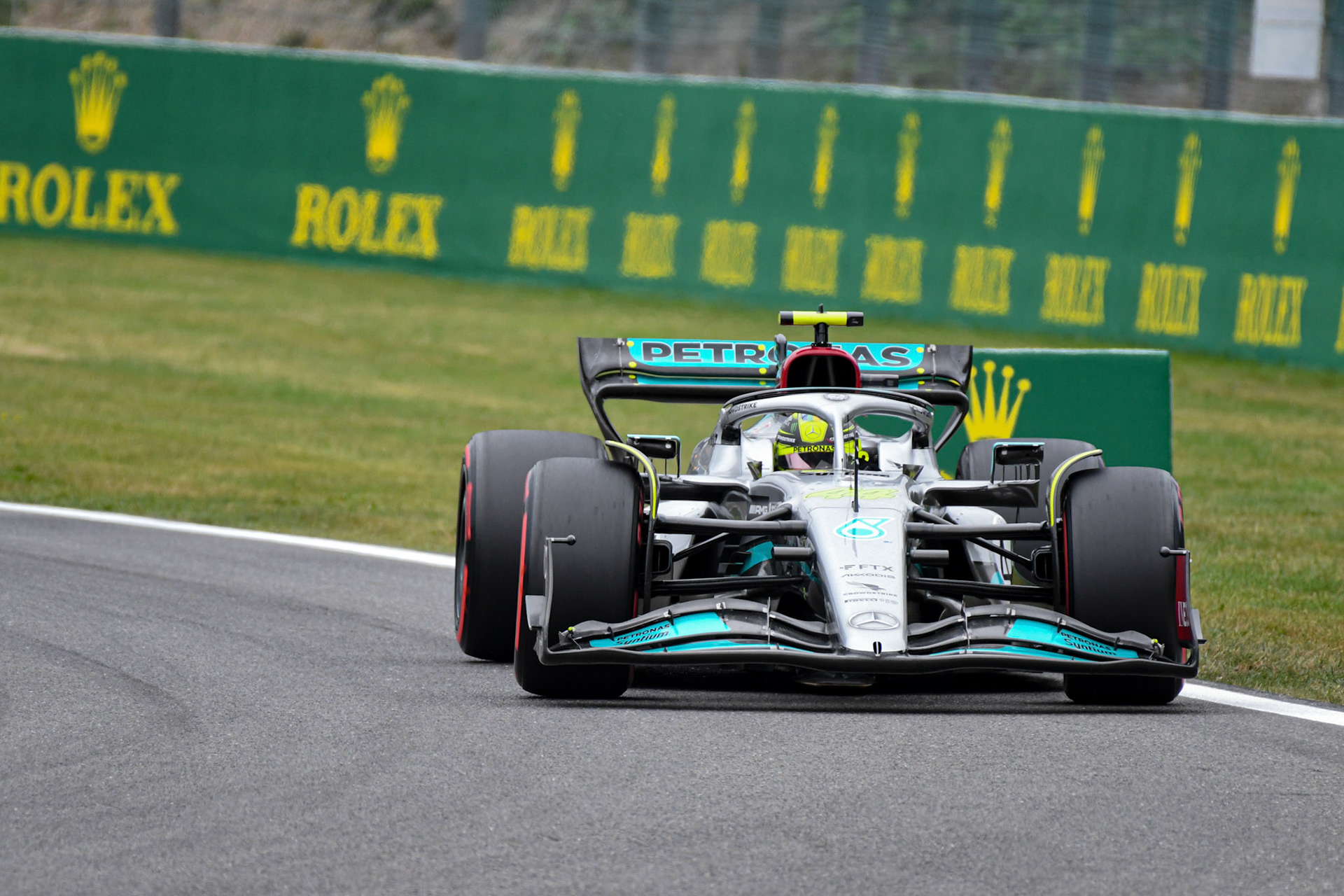 Lewis Hamilton (GBR) Merceds AMG Petronas F1 Team; Formel 1 GP Belgien. Samstag, 27.08.2022
