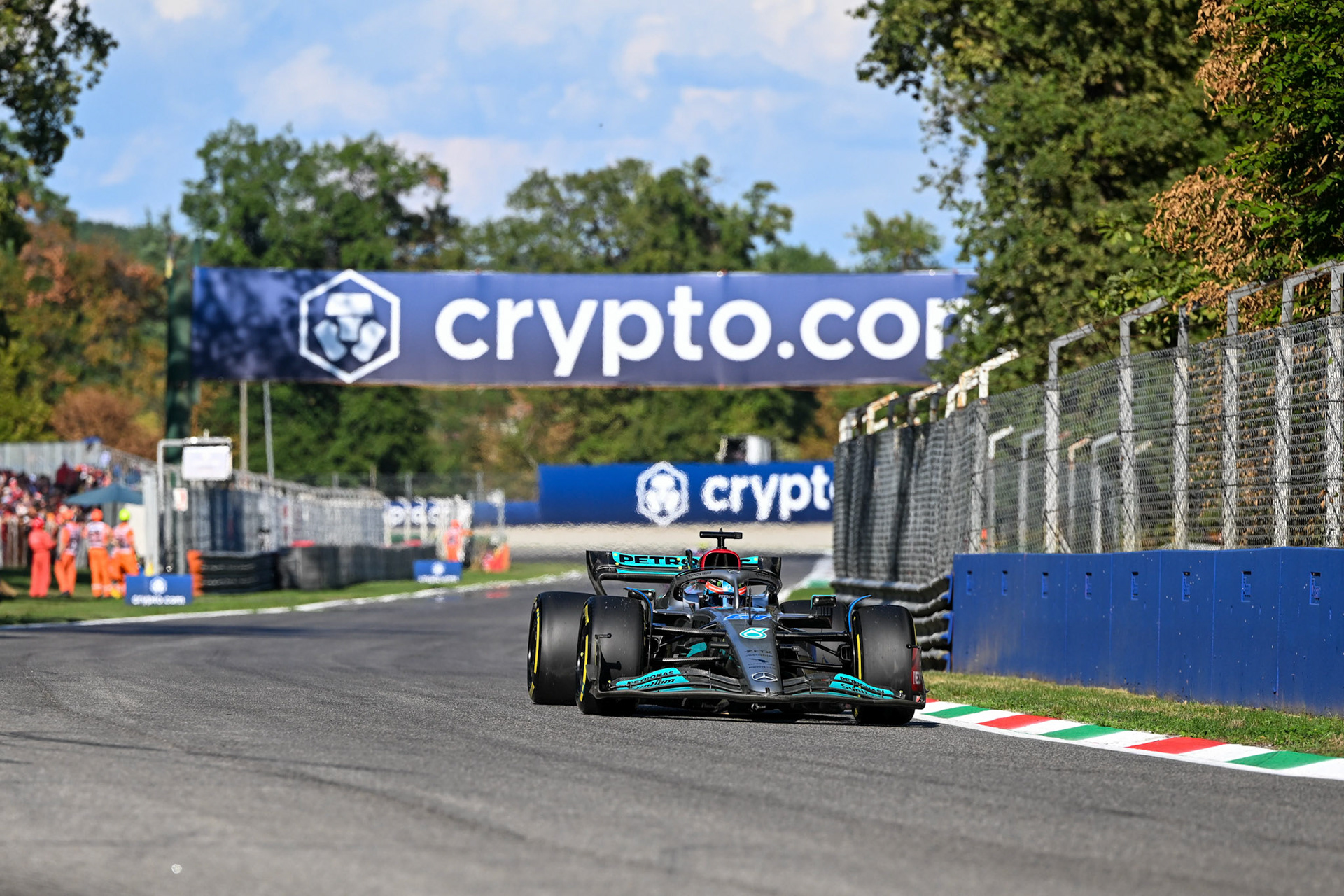 George Russell (GBR) Merceds AMG Petronas F1 Team; Formel 1 GP Italien Monza, Freitag, 09.09.2022