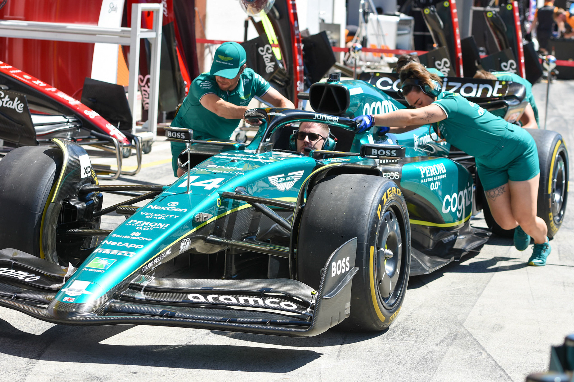 Aston Martin Formula One Team; Formel 1 GP Austria / Österreich. Donnerstag 29.06.2023
