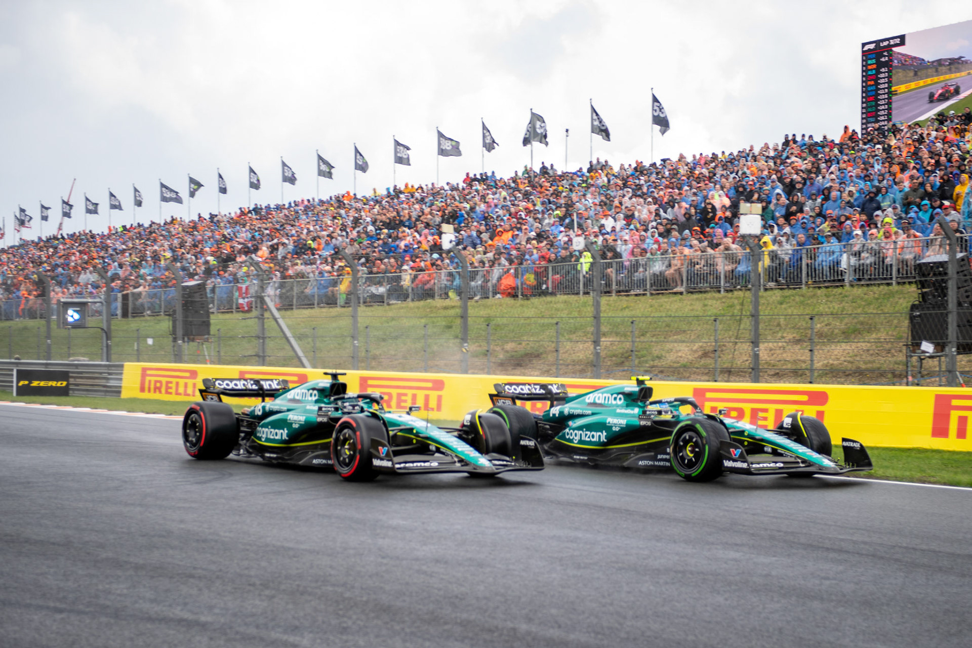 Fernando Alonso und Lance Stroll, Aston Martin Formula One Team; Formel 1 GP Holland / Zandvoort. Sonntag, 27.08.2023
