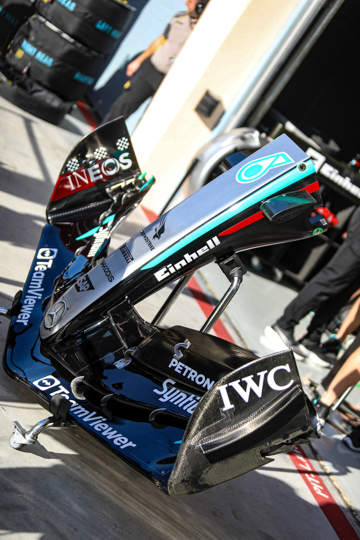 Front Flügel Mercedes-AMG Petronas F1 Team; Formel 1 Pre-Season Tests Bahrain. Mittwoch, 21.02.2024