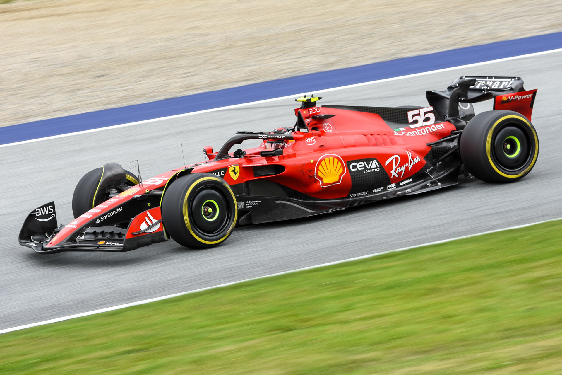 Carlos Sainz (ESP) Scuderia Ferrari; Formel 1 GP Austria / Österreich. Sonntag, 02.07.2023