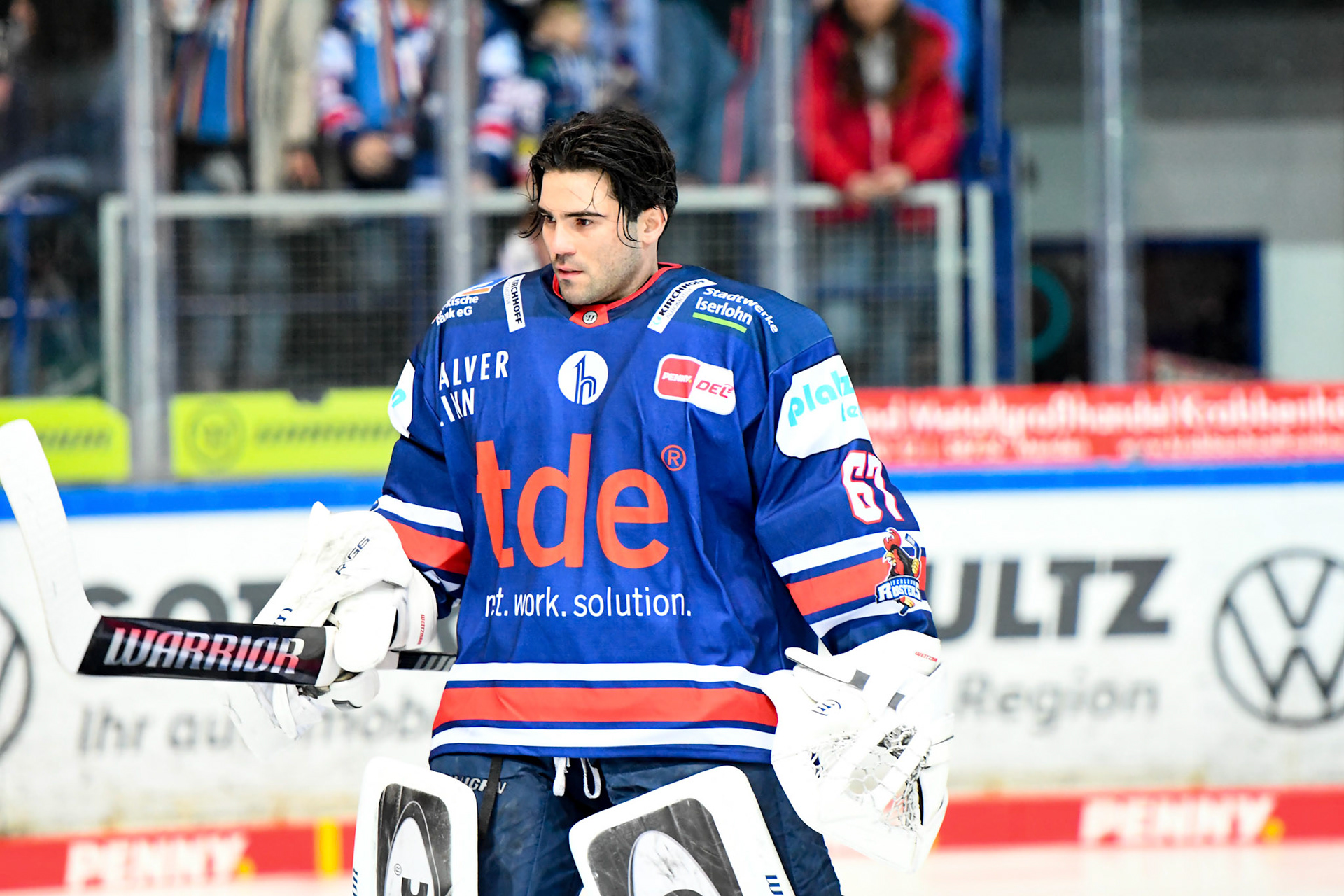 Hannibal Weitzmann 67; DEL Iserlohn Roosters - Nuernberg Ice Tigers 17.02.2023