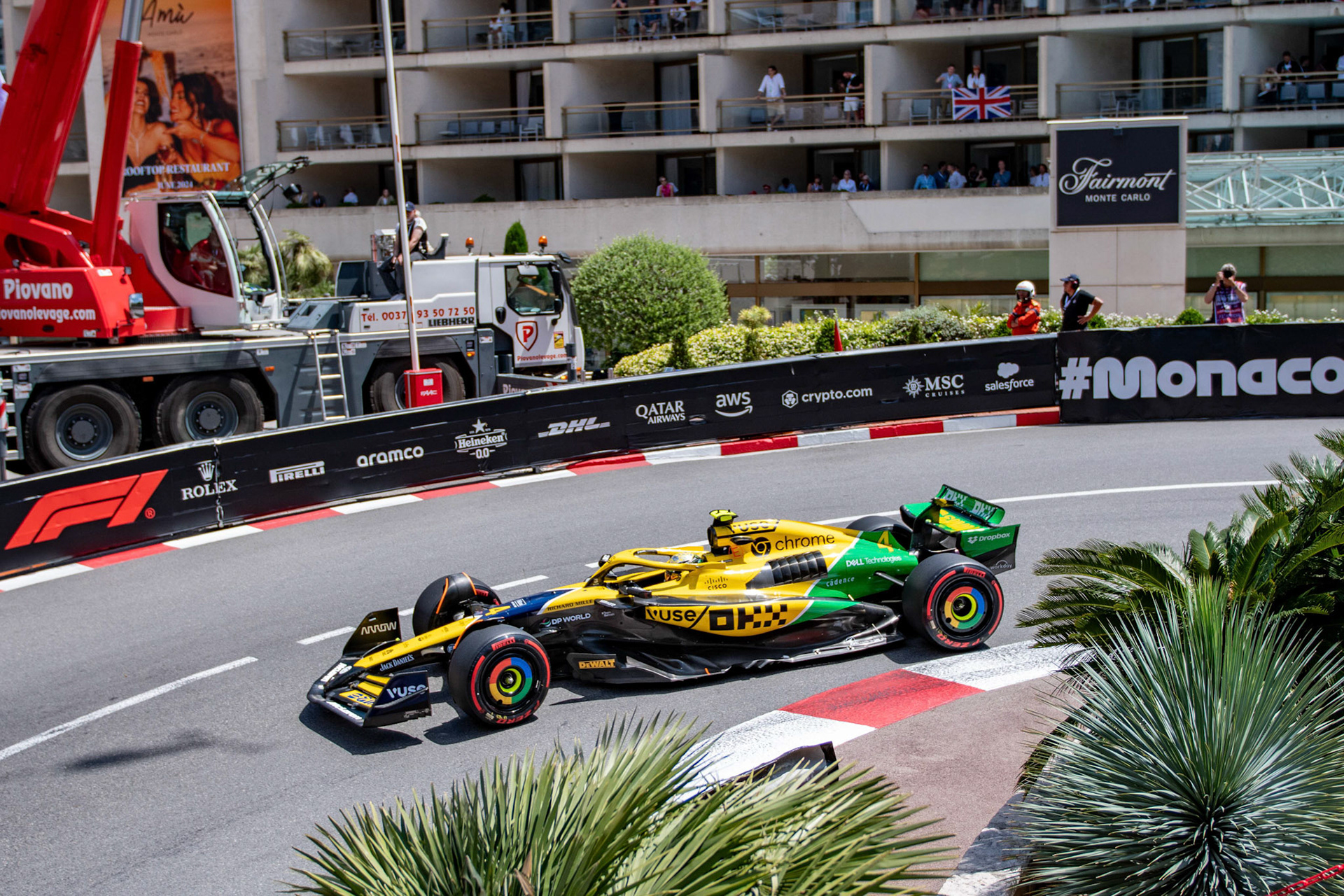 Lando Norris #4, McLaren Formula 1 Team; Formel1 GP Monaco Samstag, 25.05.2024